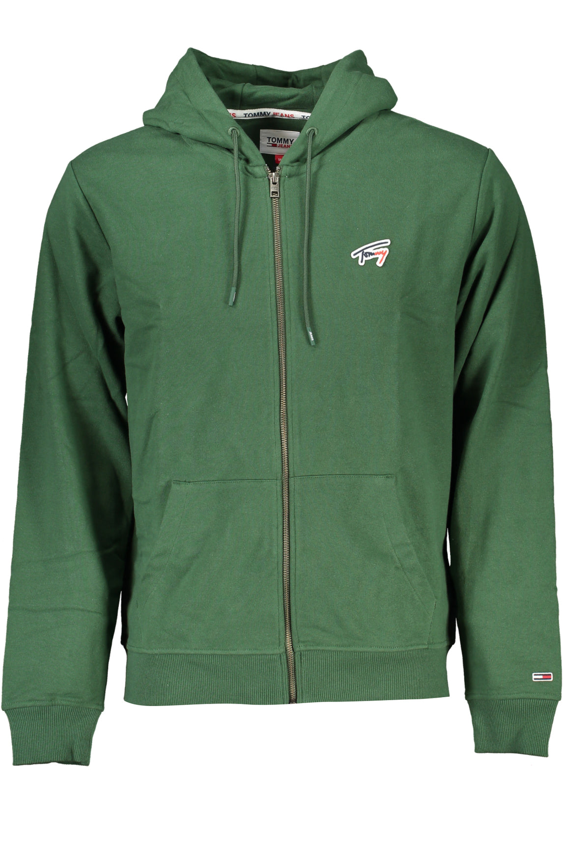 TOMMY HILFIGER MEN'S ZIP-UP SWEATSHIRT GREEN