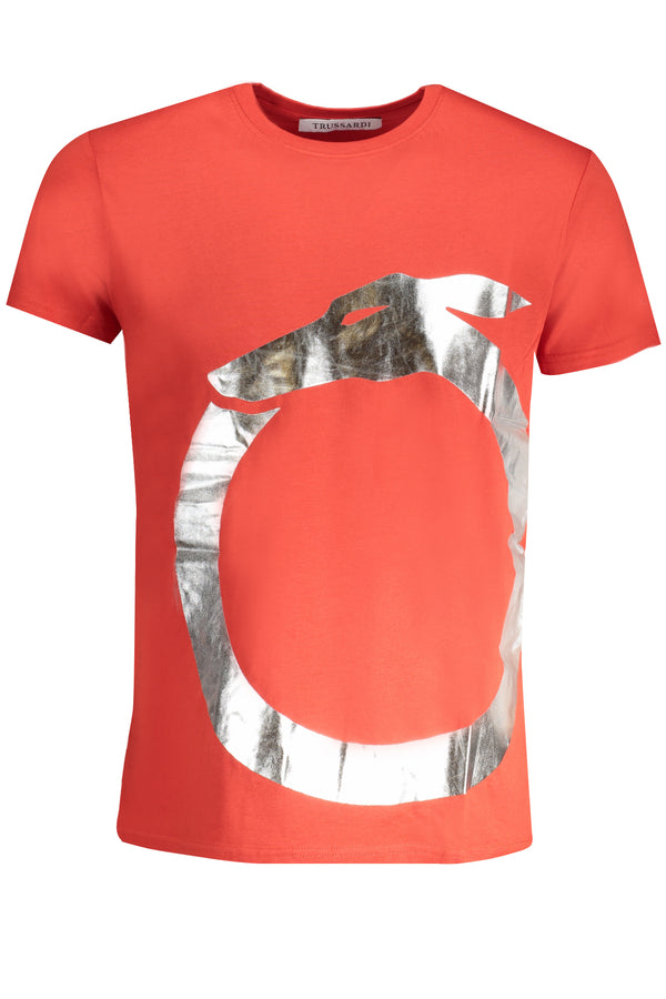 TRUSSARDI T-SHIRT MANICHE CORTE UOMO ROSSO