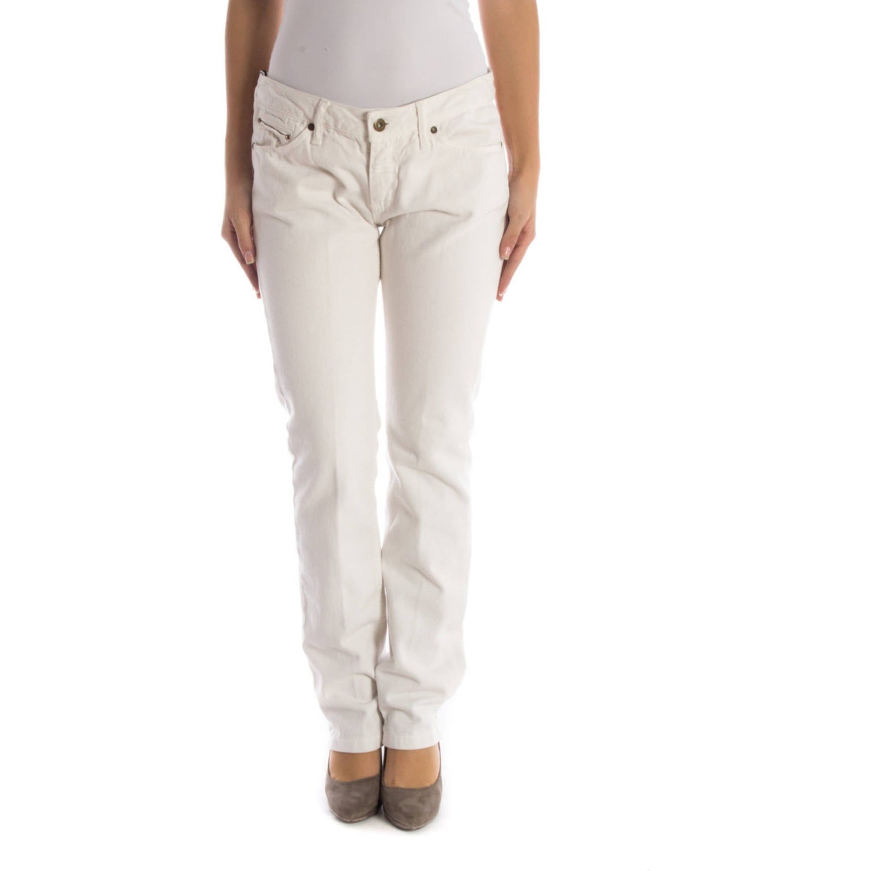 UP STAR PANTALONE DONNA BIANCO