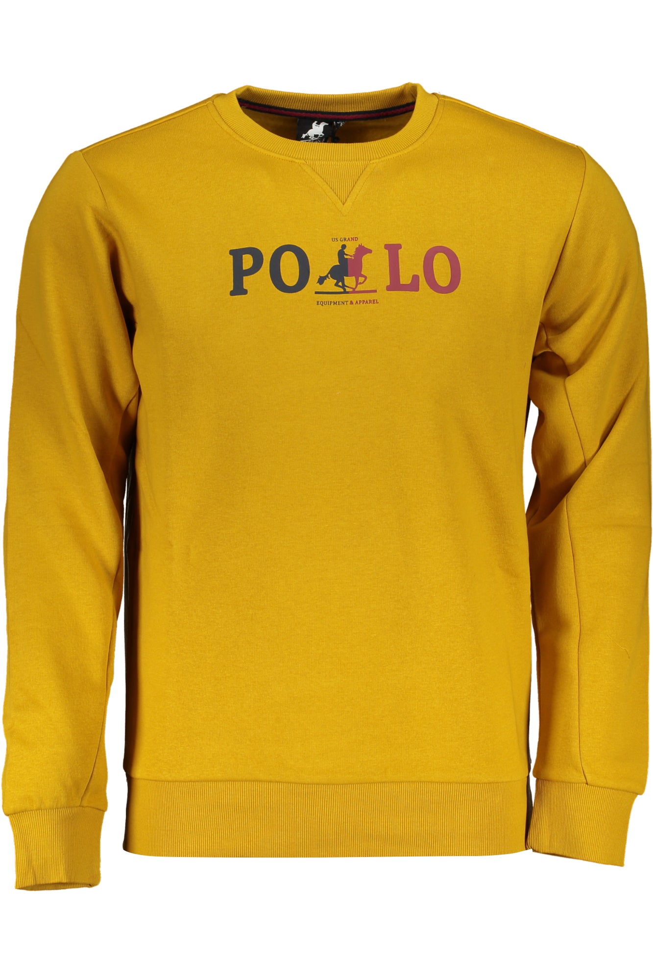 U.S. GRAND POLO FELPA SENZA ZIP UOMO GIALLO