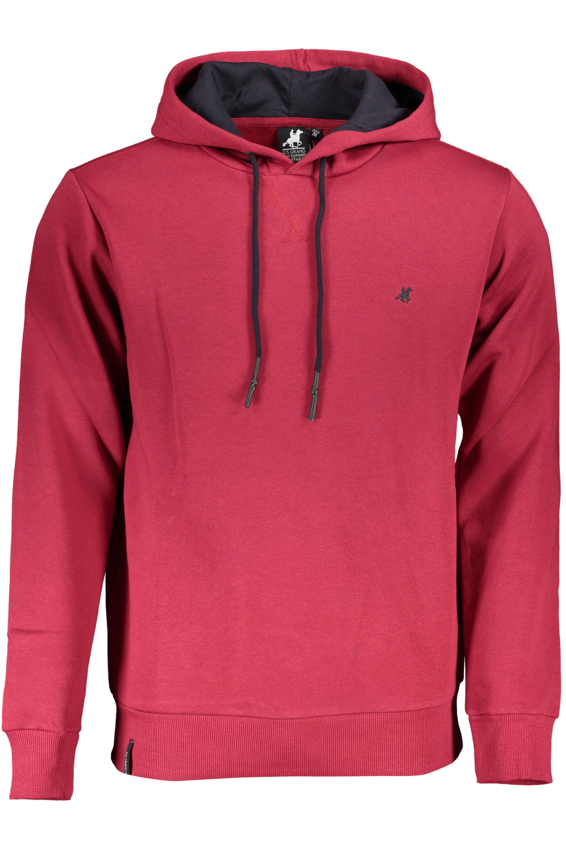 US GRAND POLO MEN'S RED ZIP-UP SWEATSHIRT