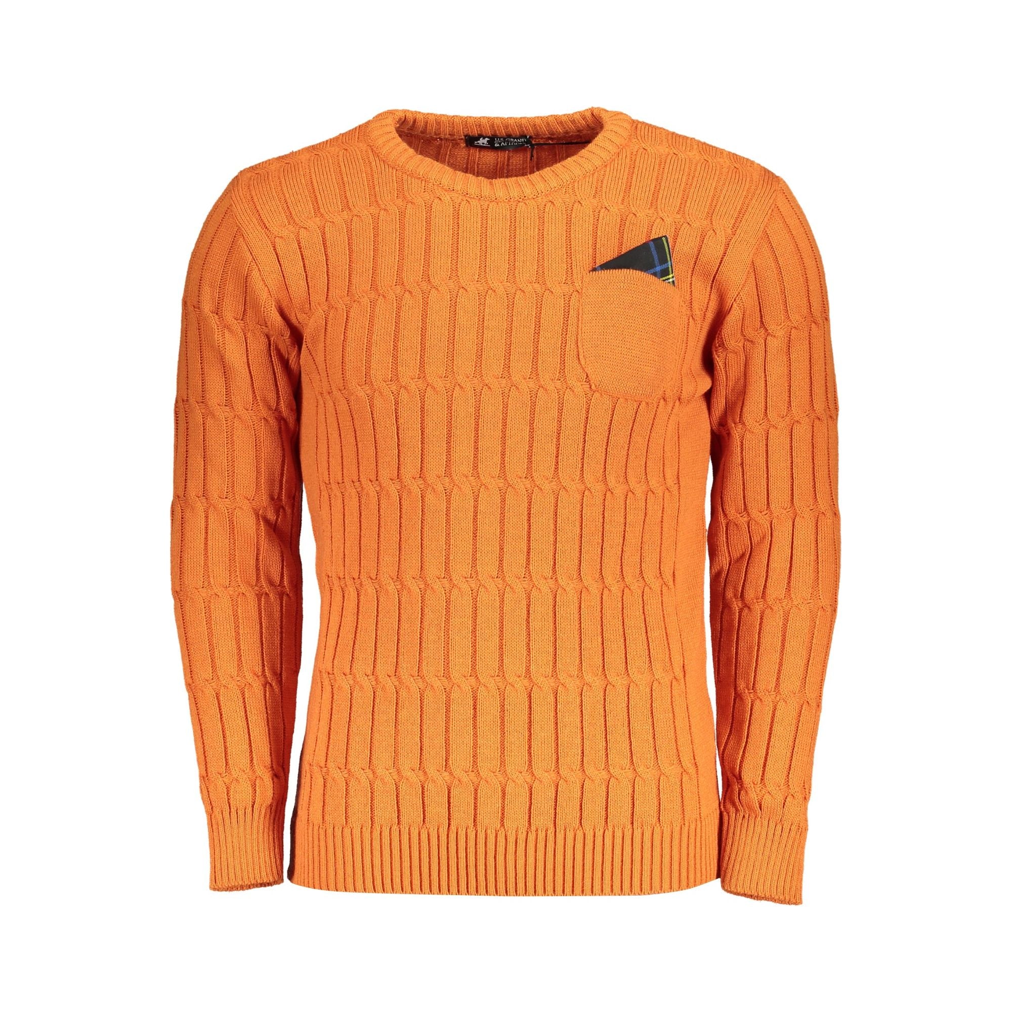 US GRAND POLO MEN'S SWEATER ORANGE