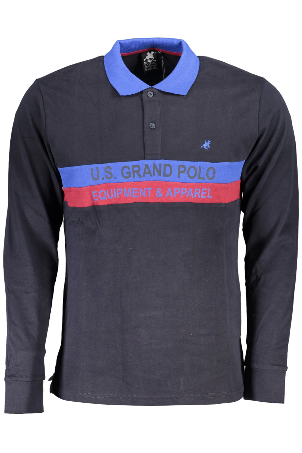 US GRAND POLO LONG SLEEVE POLO MEN BLUE