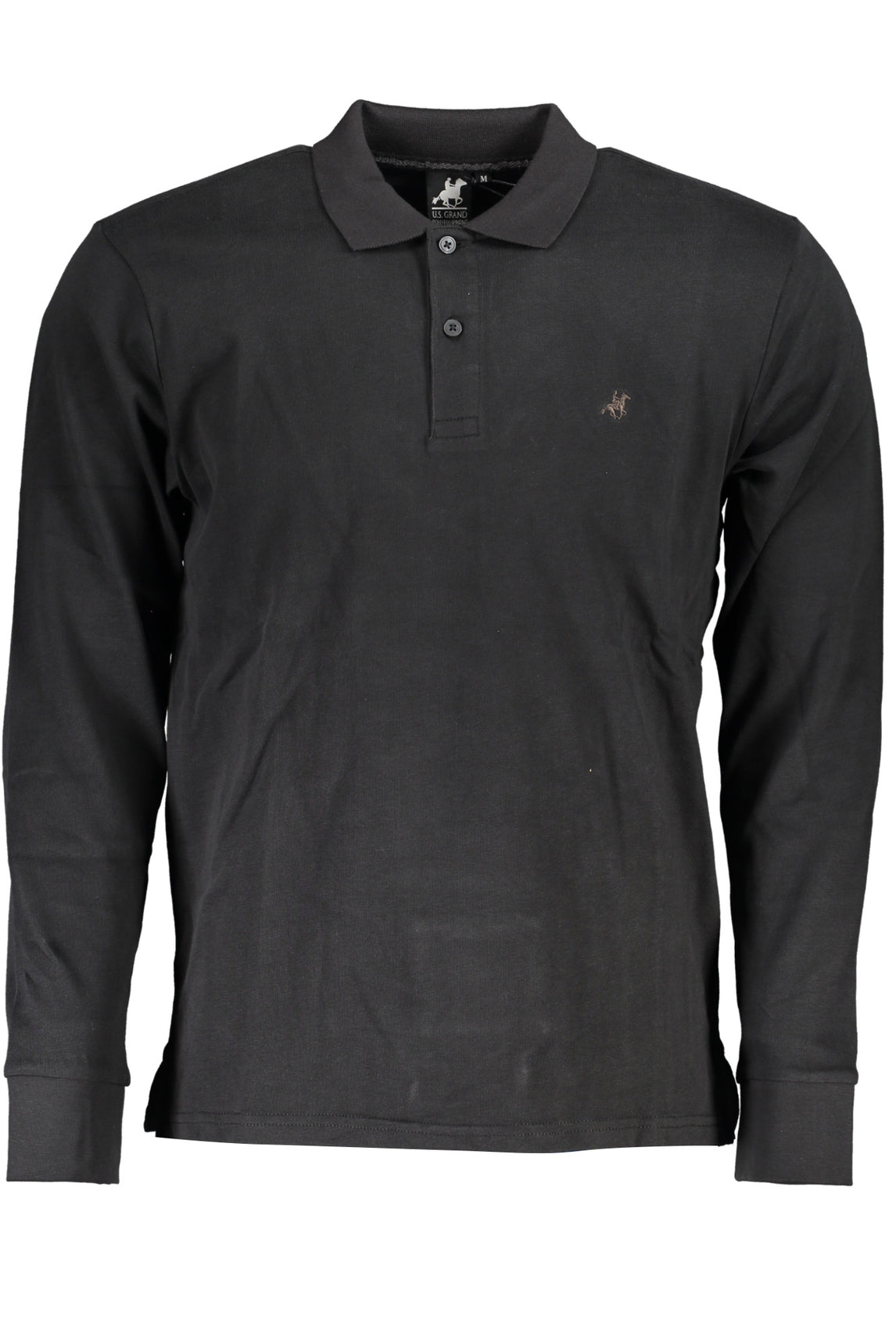 US GRAND POLO LONG SLEEVE POLO MEN BLACK