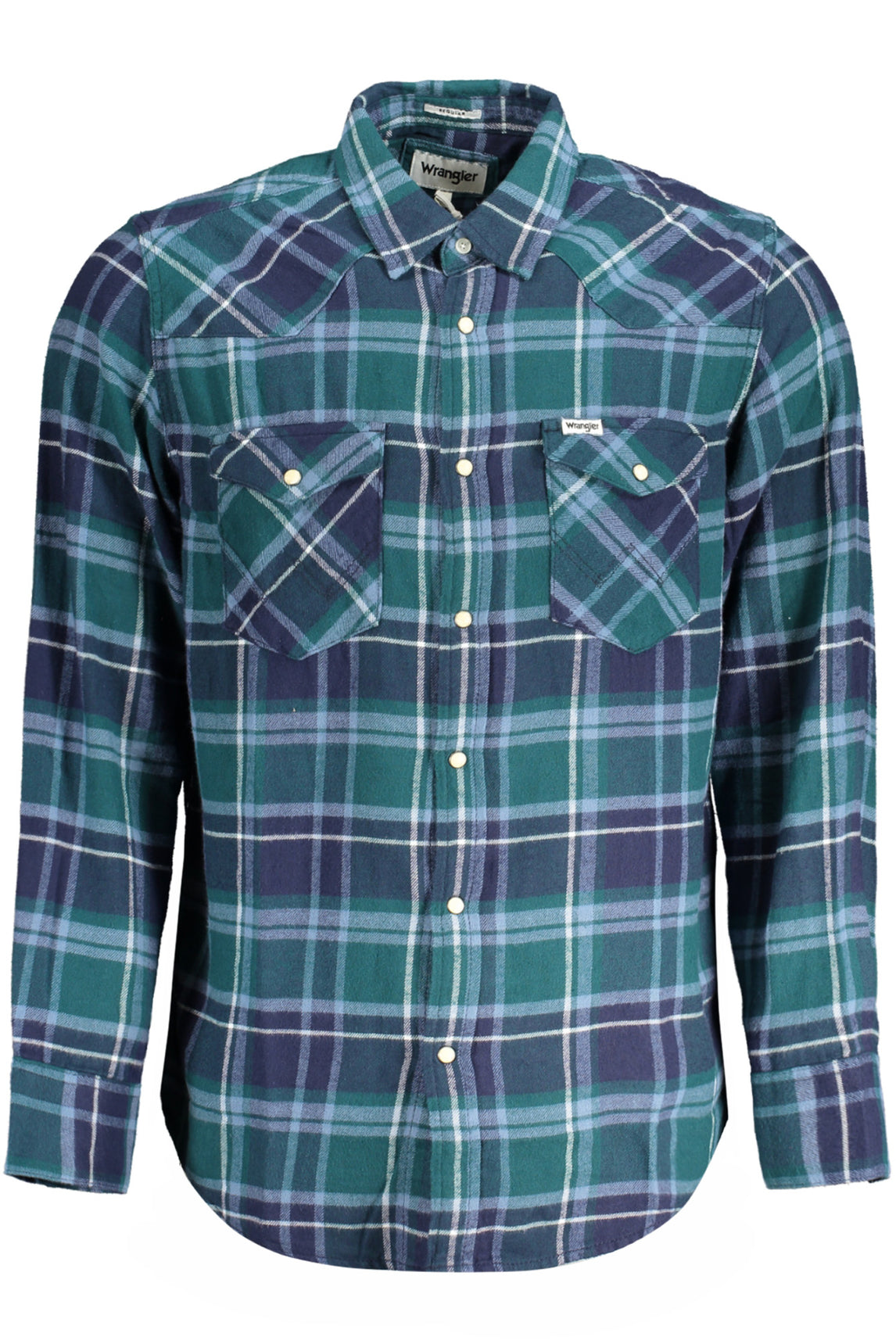 WRANGLER CAMICIA MANICHE LUNGHE UOMO VERDE