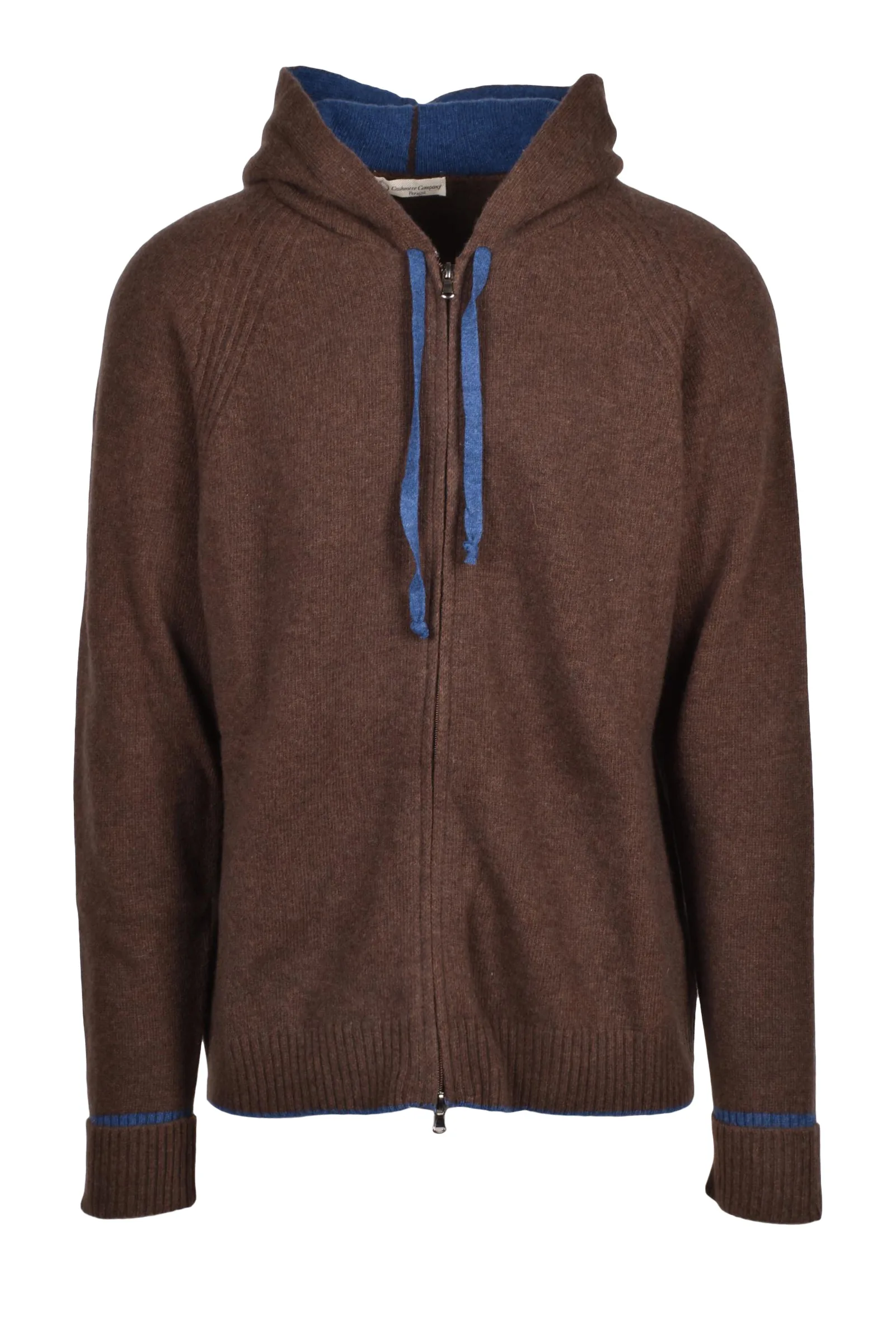 Maglione con Zip Marrone