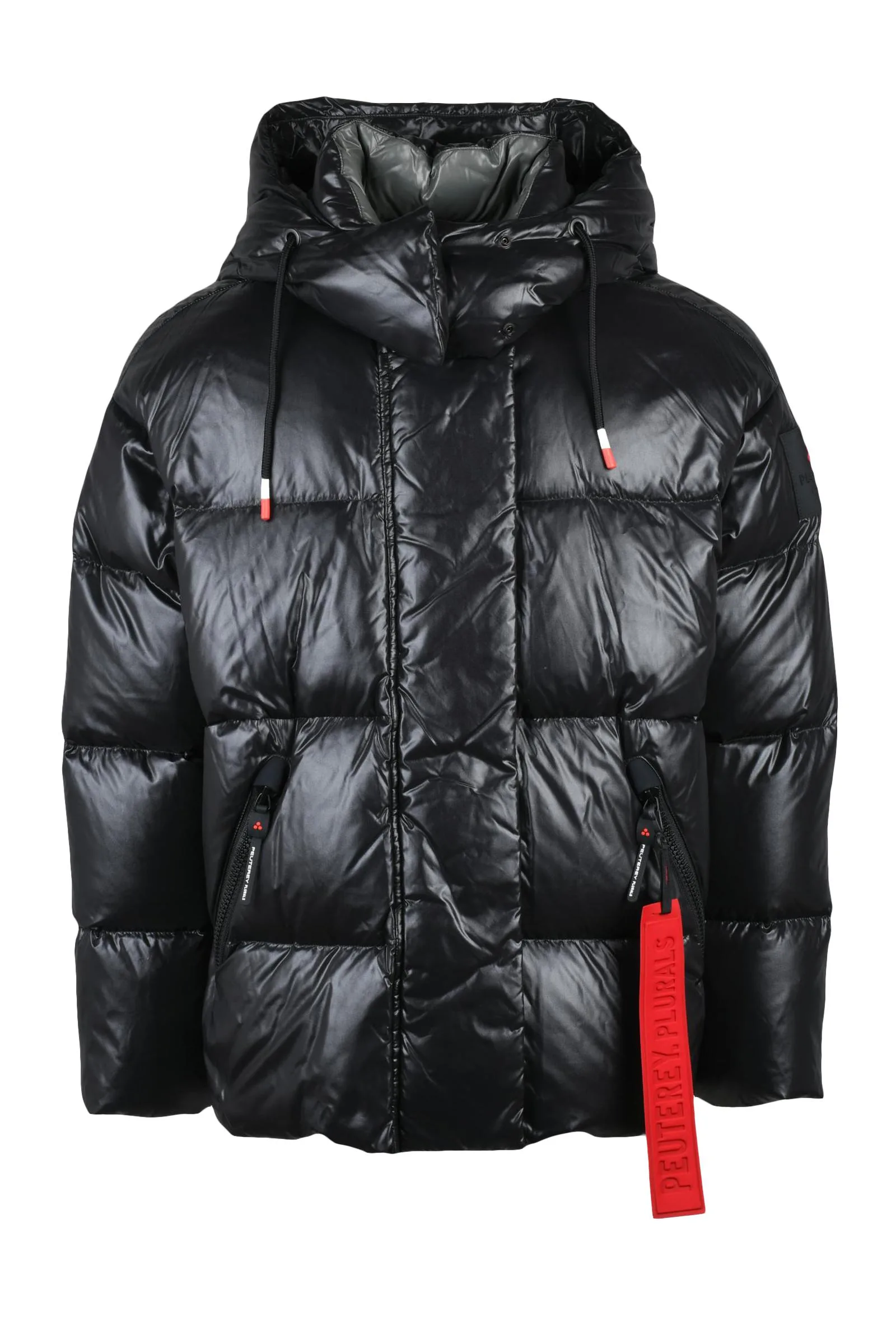 Schwarze Daunenjacke