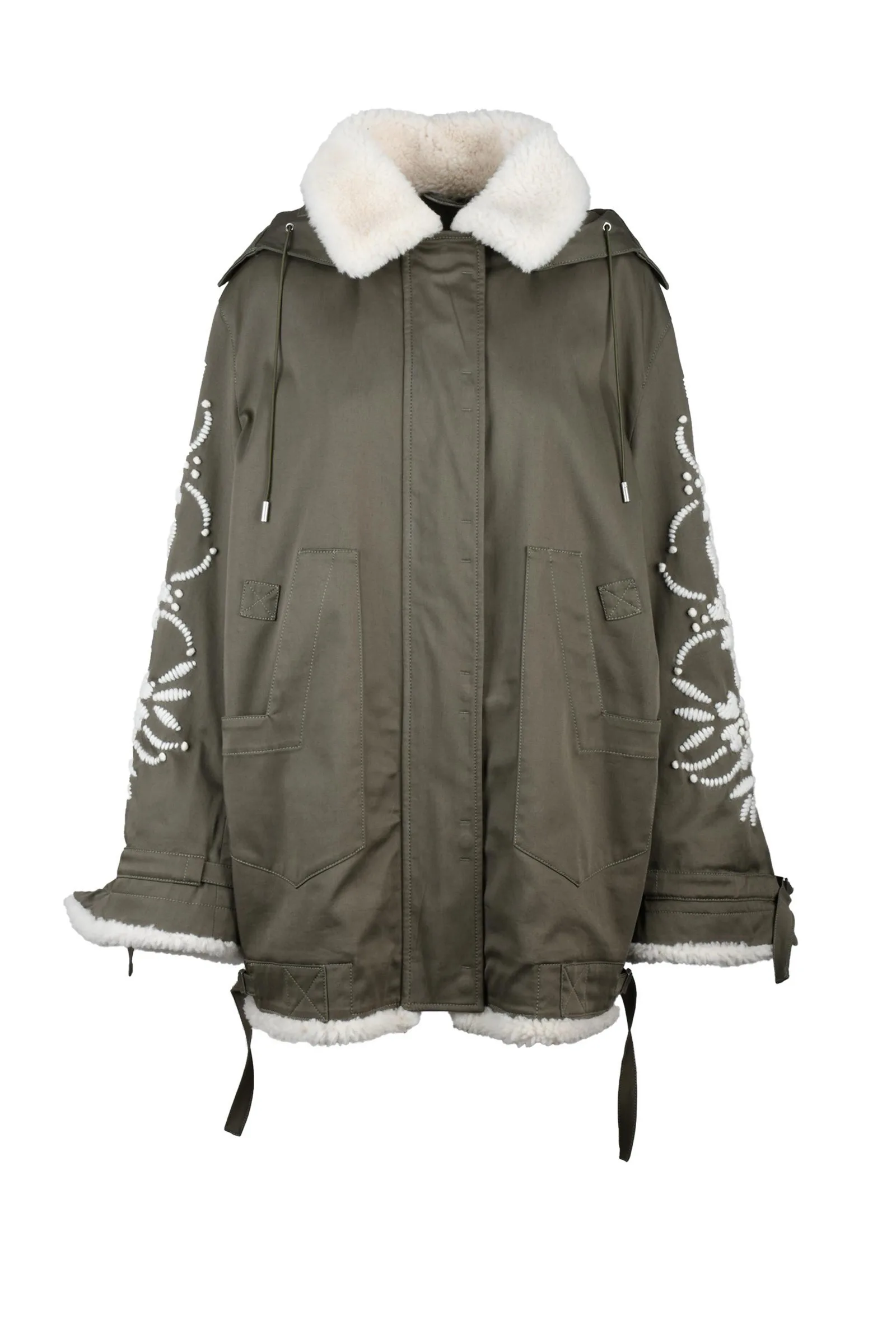 Parka in Tela Verde