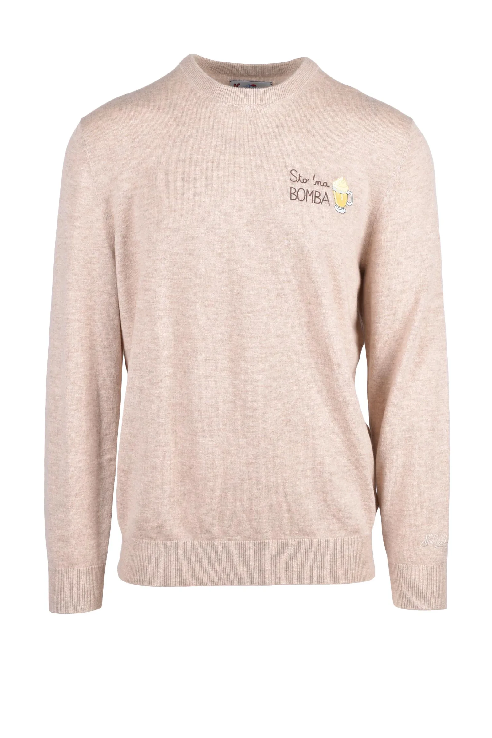 Pullover Girocollo Beige