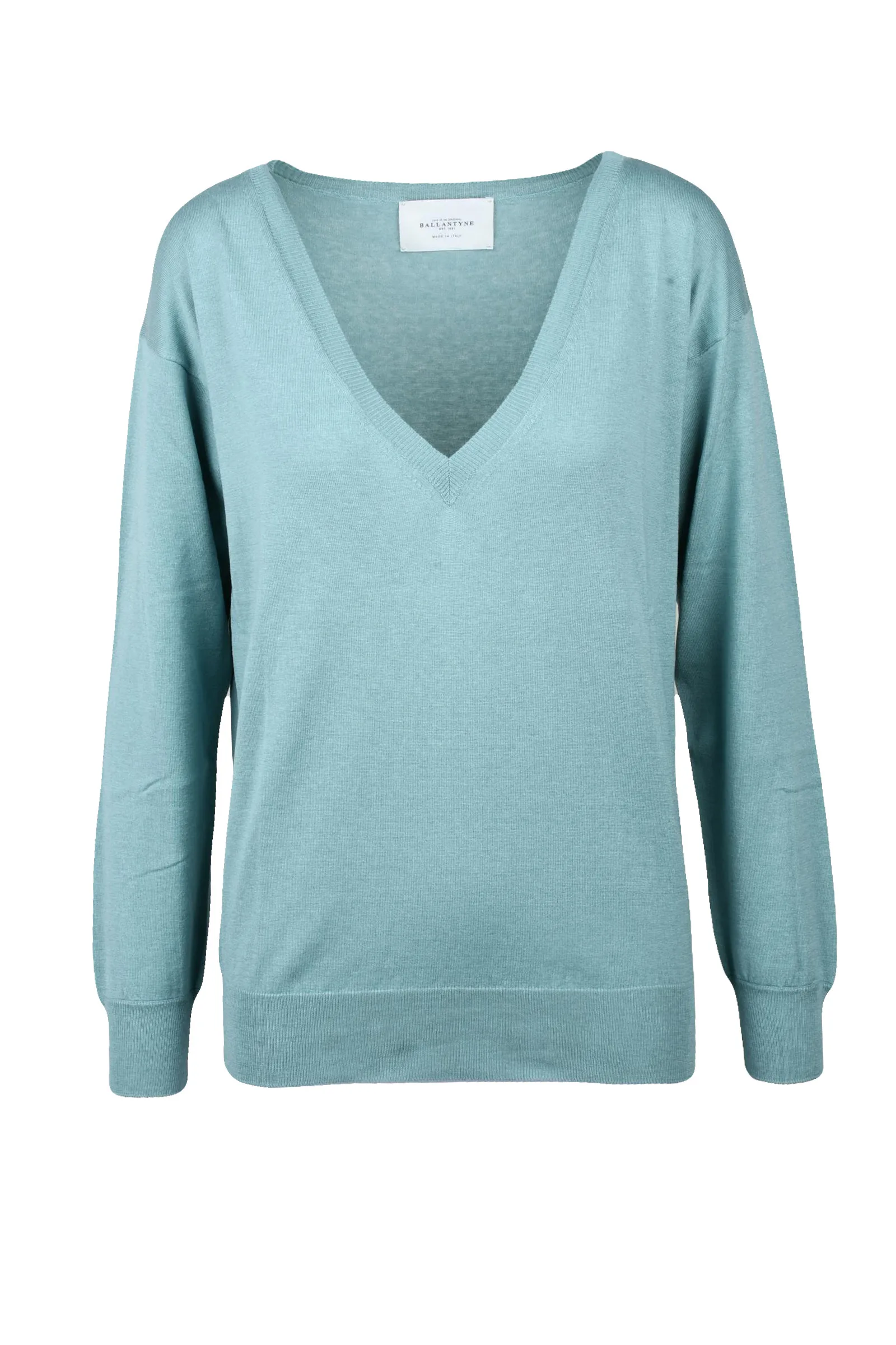Pullover Scollo a V Verde