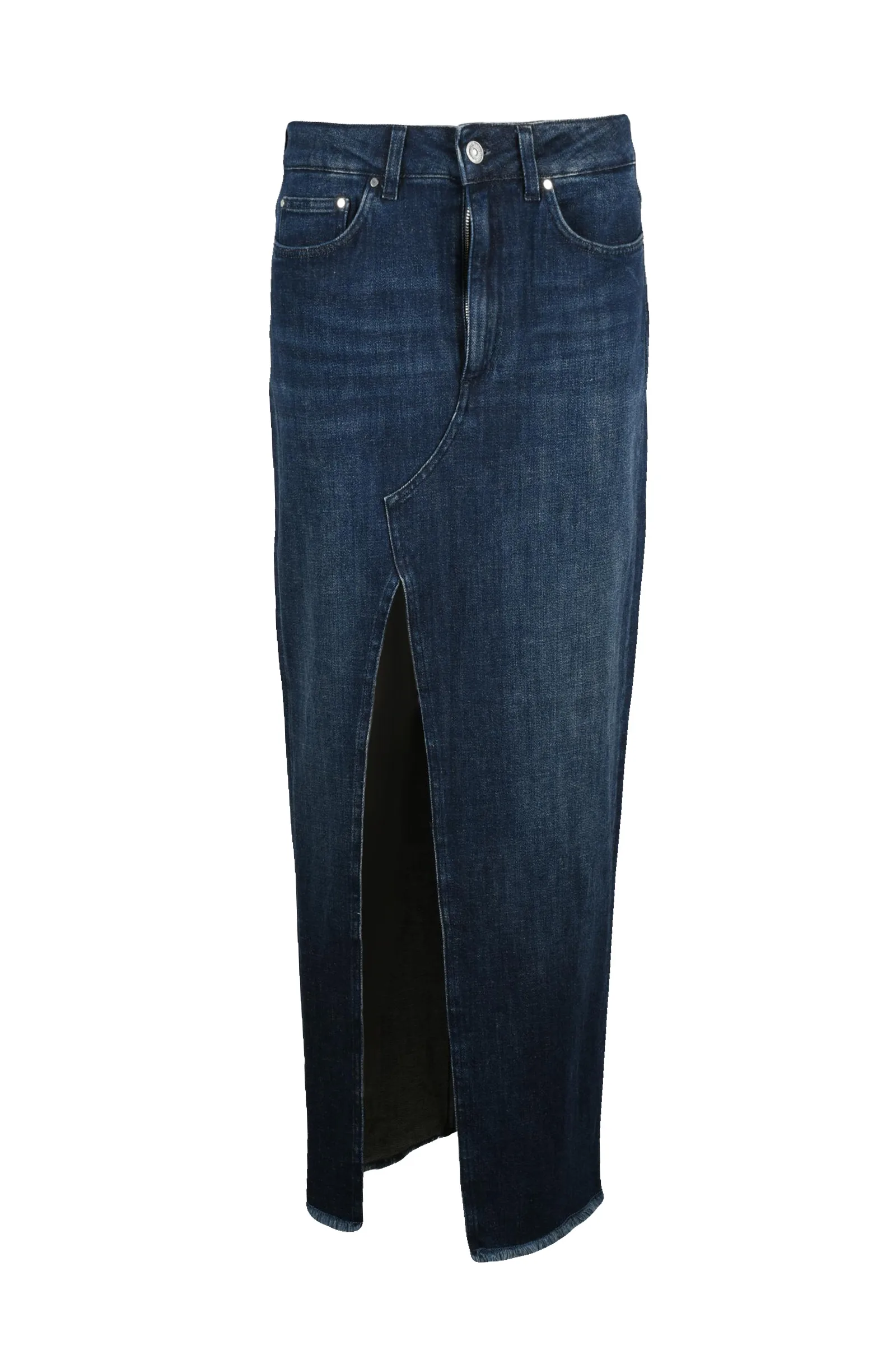 Gonna Lunga Denim Blu