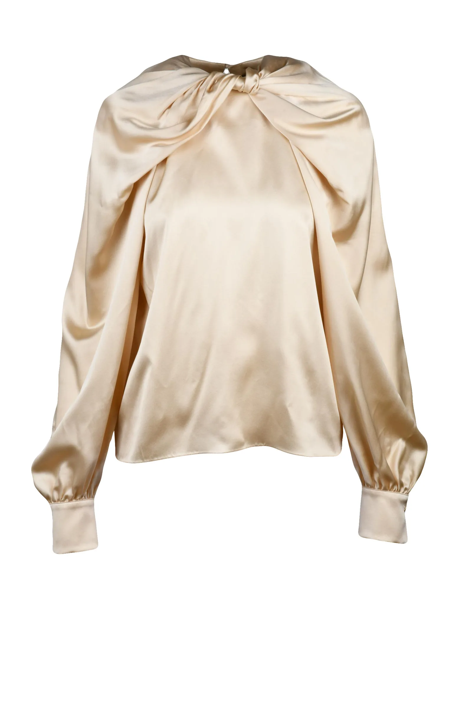 Blusa in Satin Beige