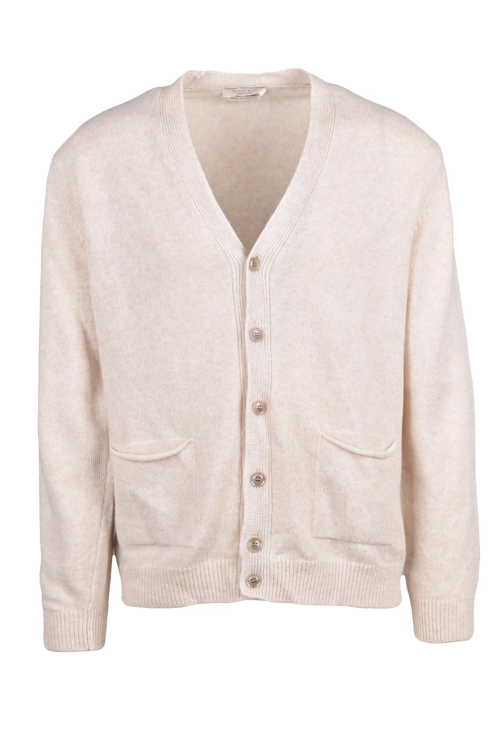 Wool & Co. Cardigan Uomo Beige
