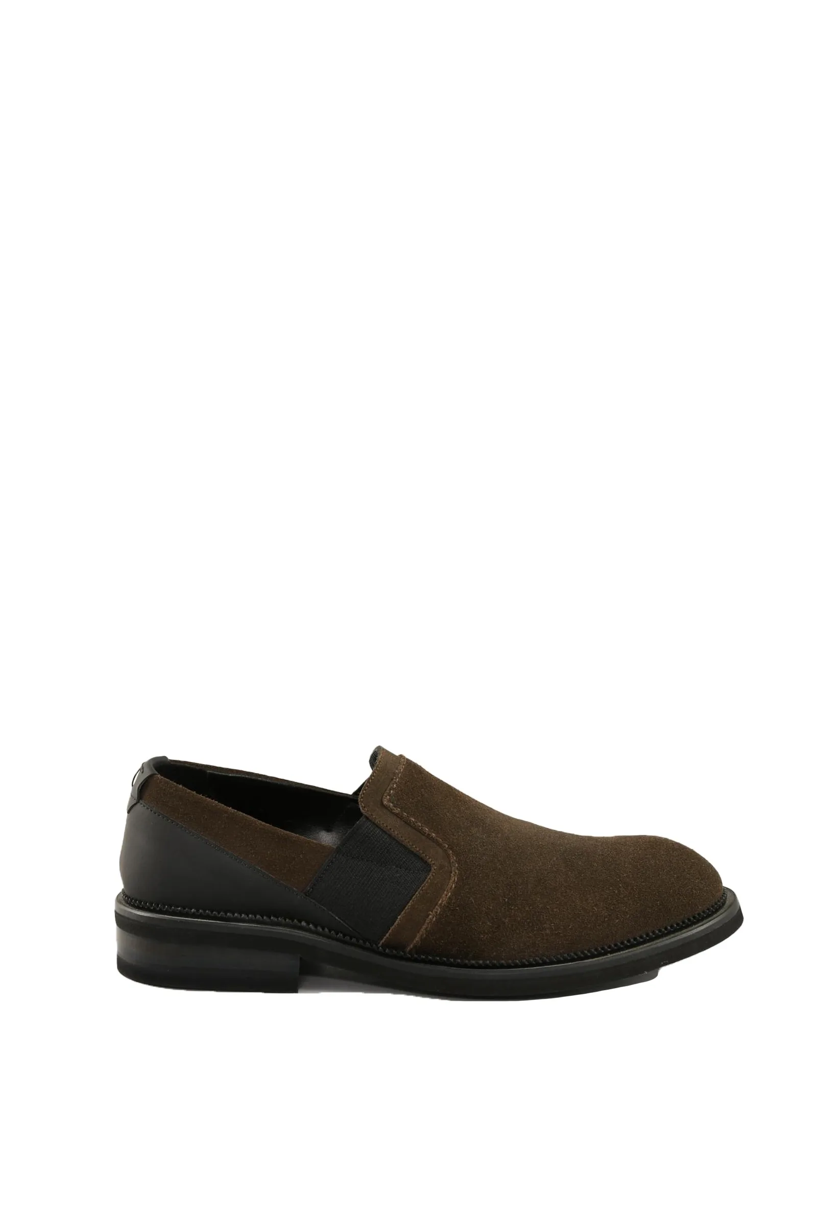 Slipon in Suede Marrone