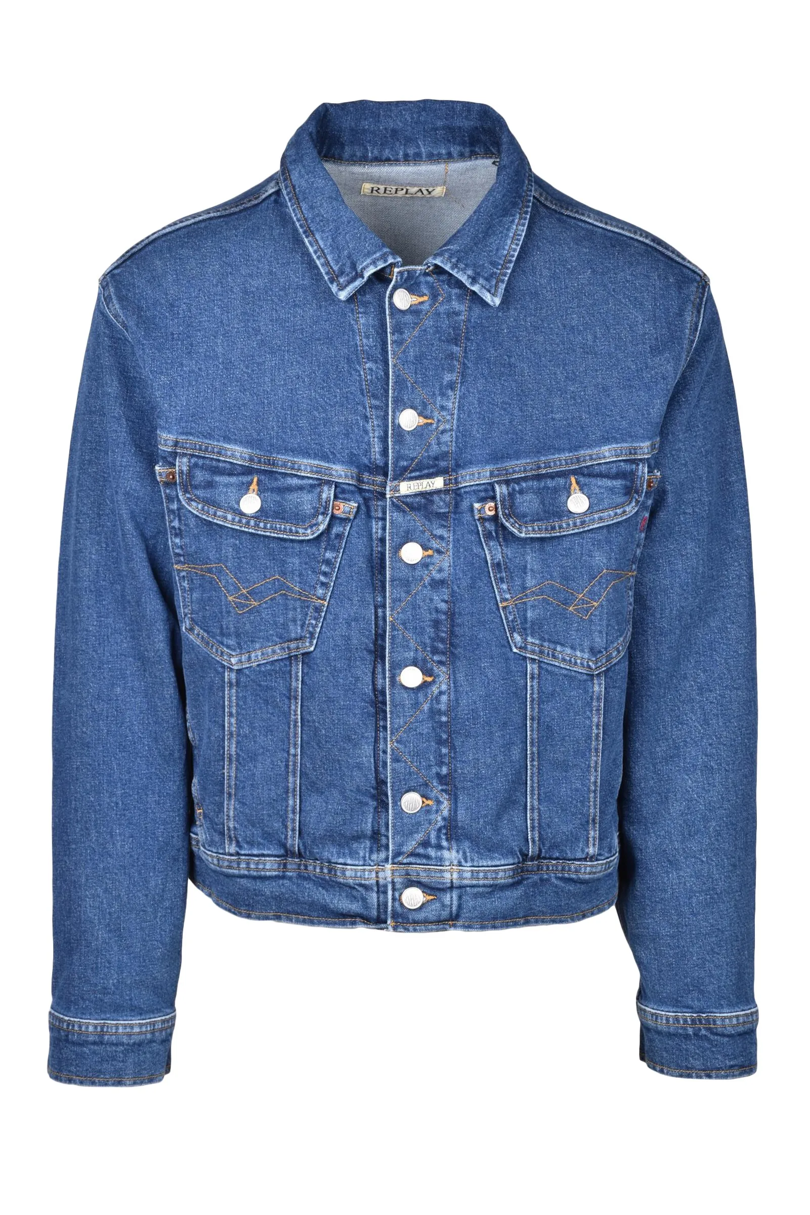 Giubbotto Denim Blu