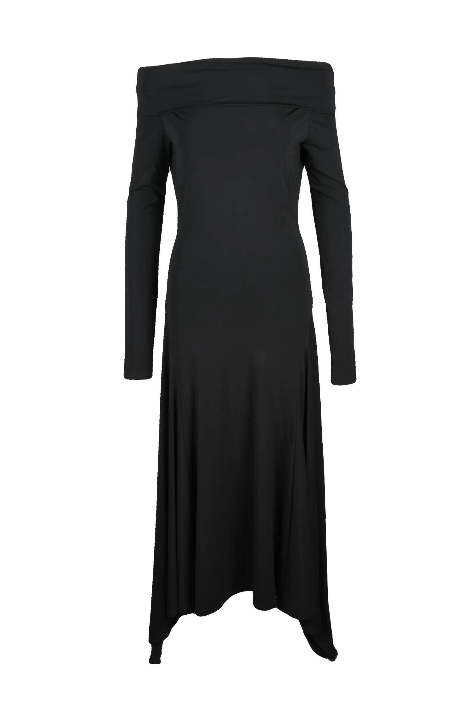 Abito Lungo in Lycra Nero
