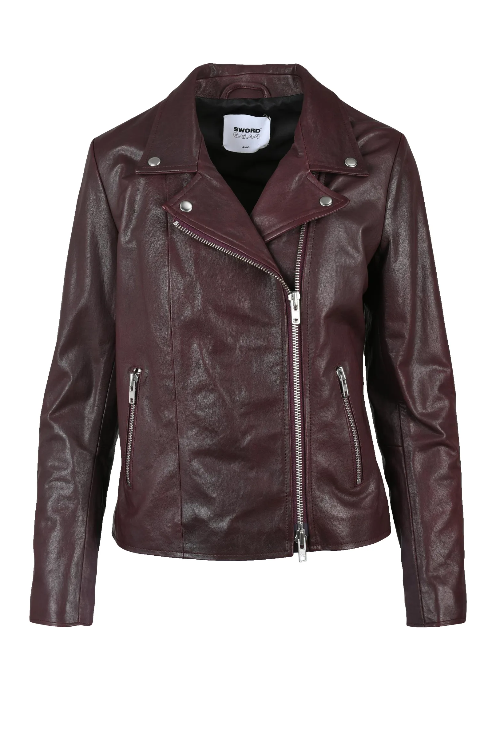 S.w.o.r.d. Chiodo in Pelle Marrone