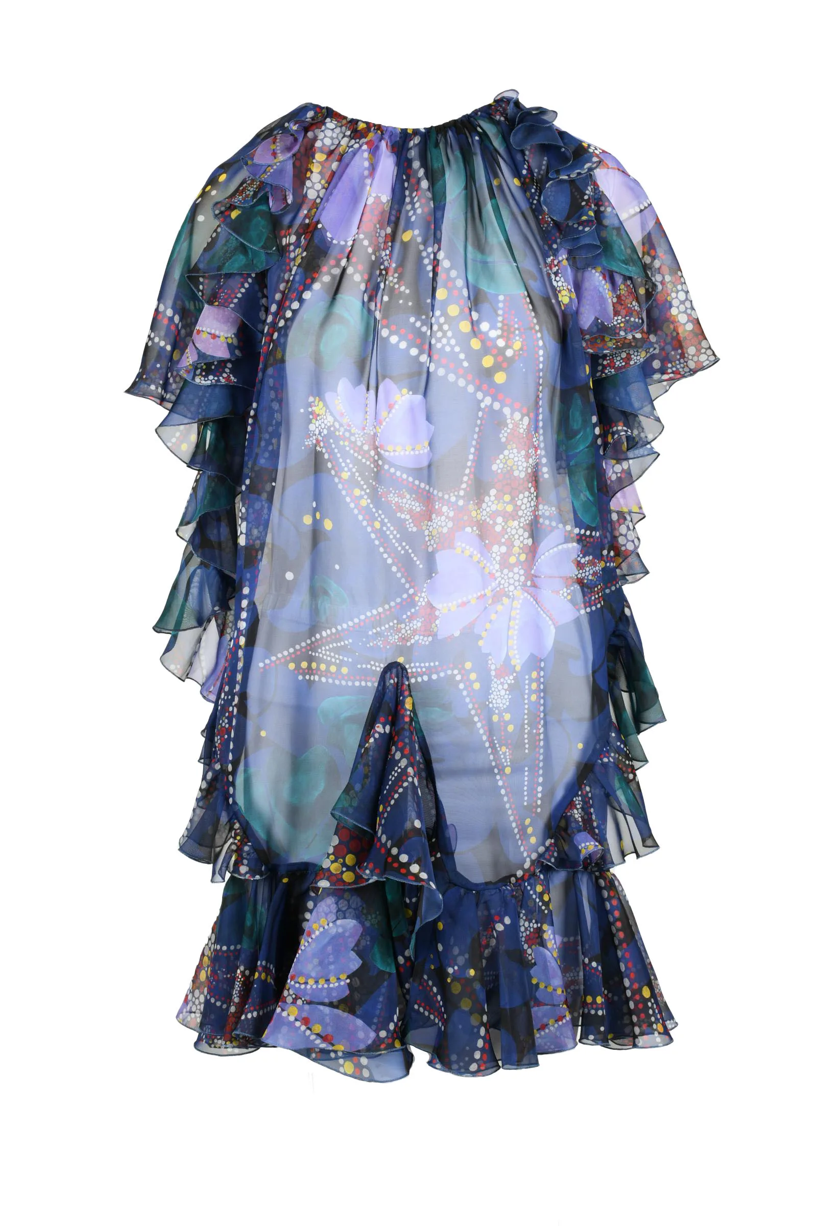 Abito in Voile Viola
