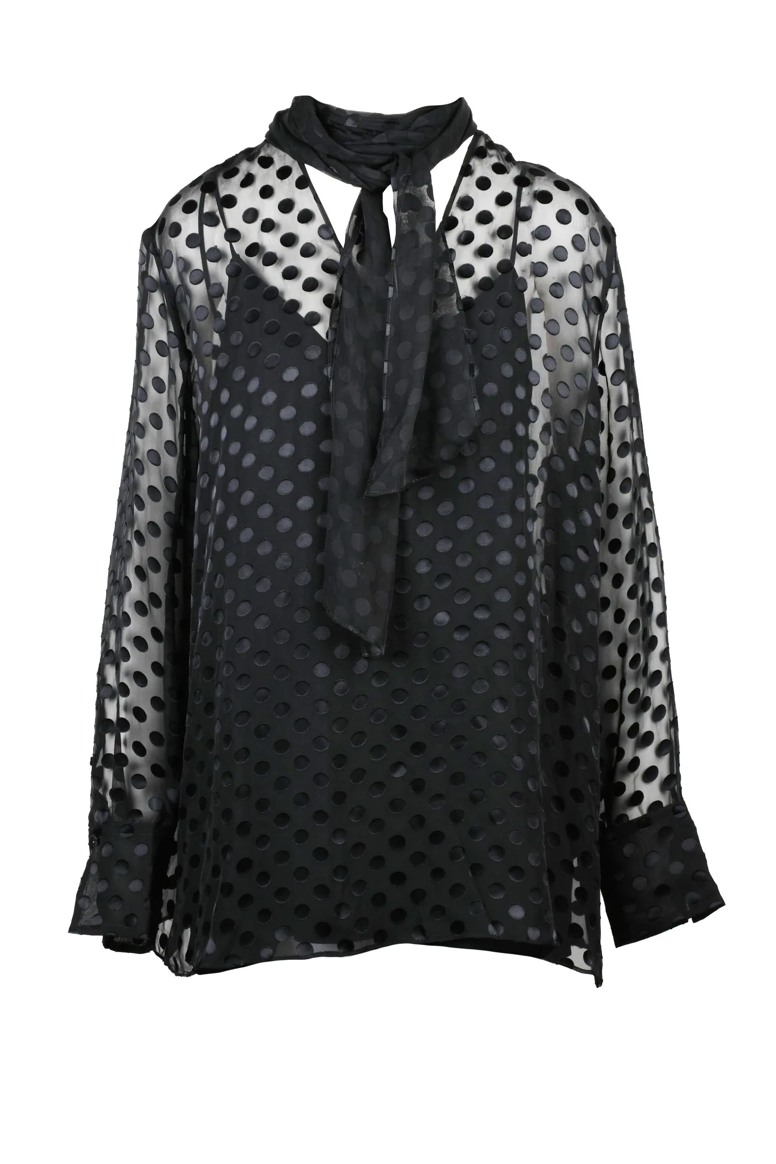 Blusa Chiffon Nera
