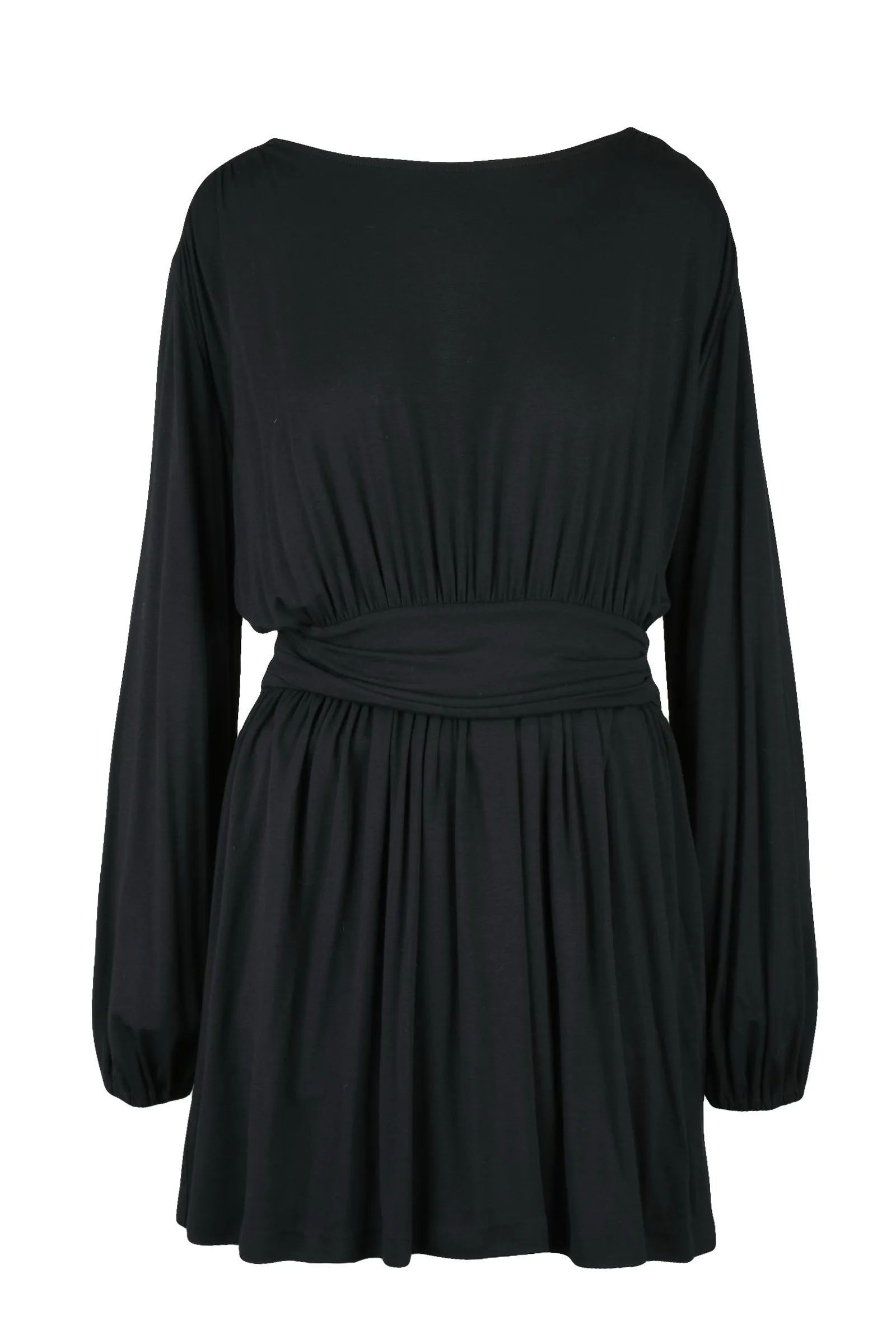 Abito in Jersey Nero