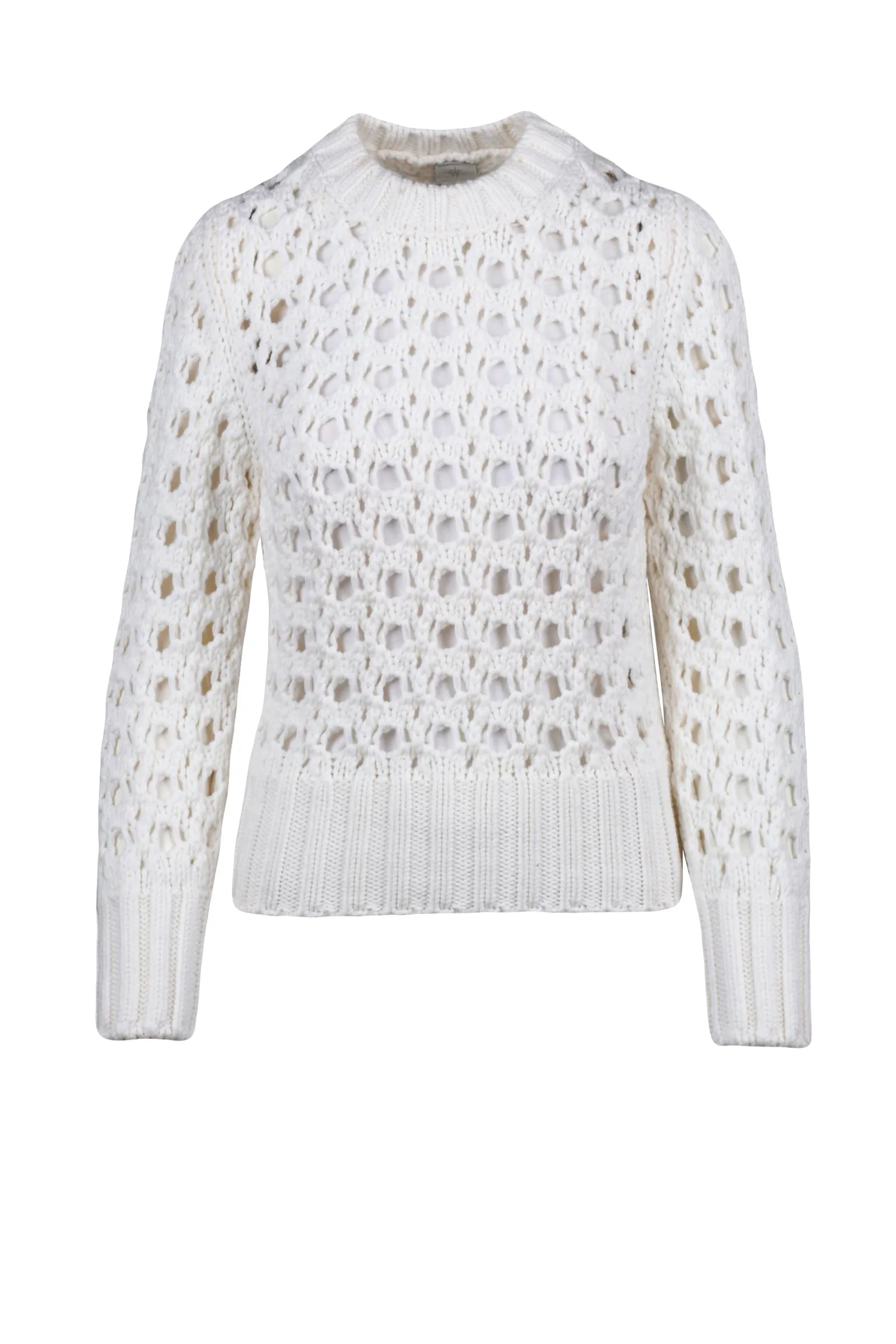 Maglia Corta Traforata Bianco