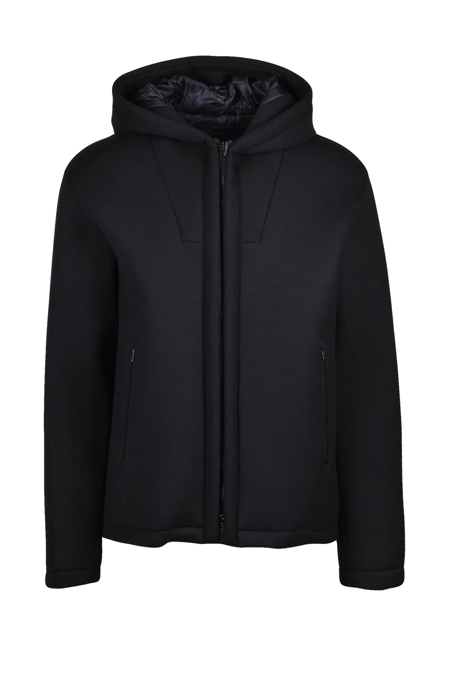 Giubbotto simil neoprene Nero