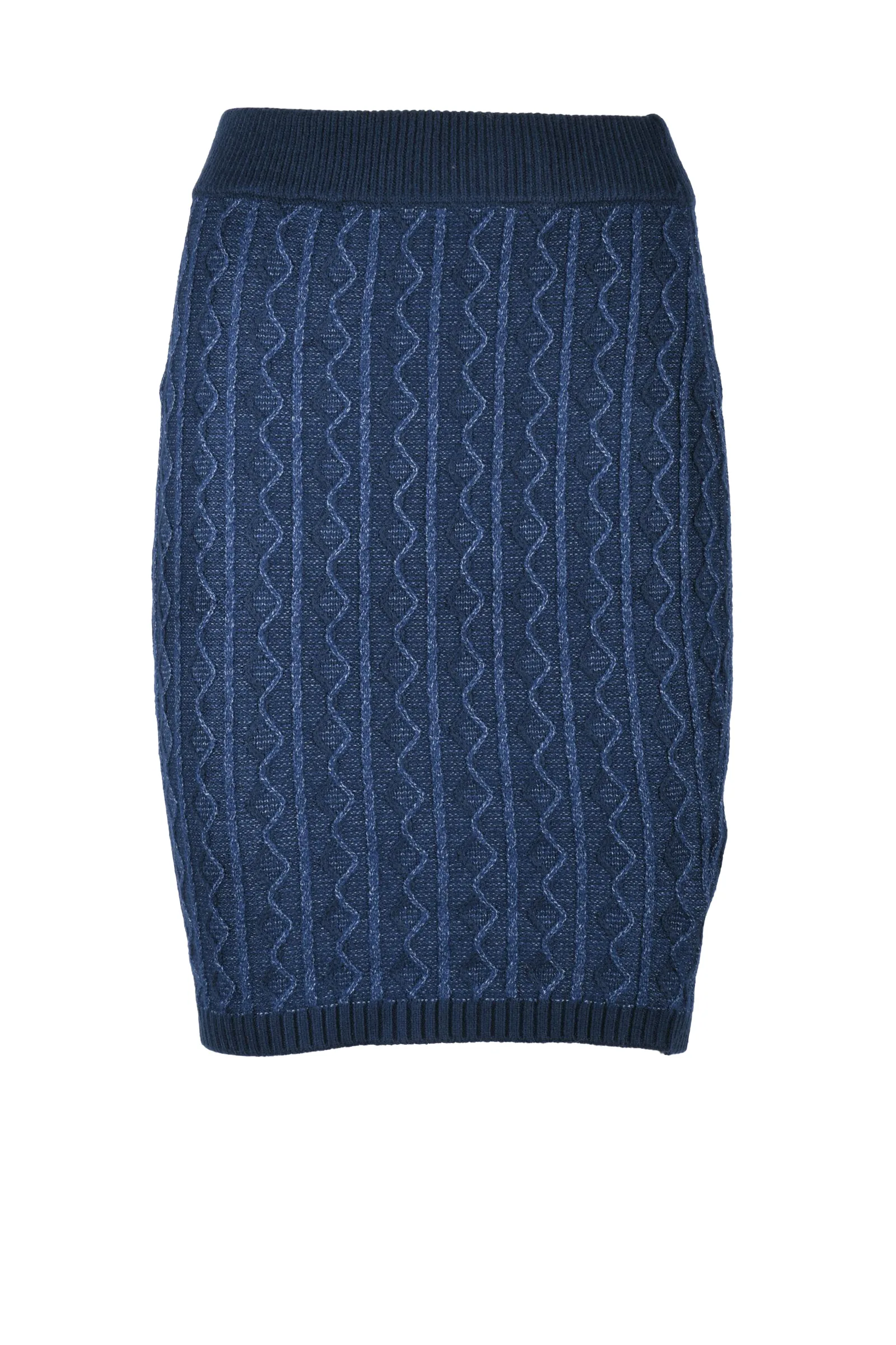 Gonna Mini in Maglia Blu