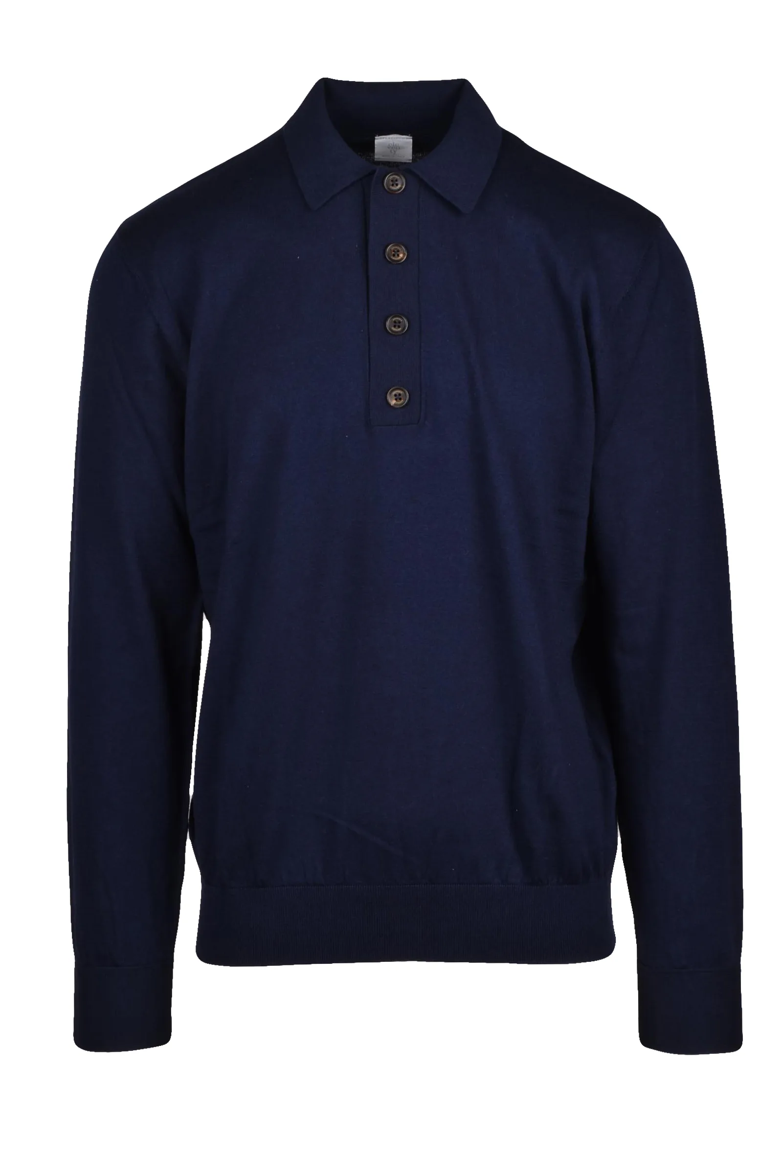 Polo in Maglia Blu
