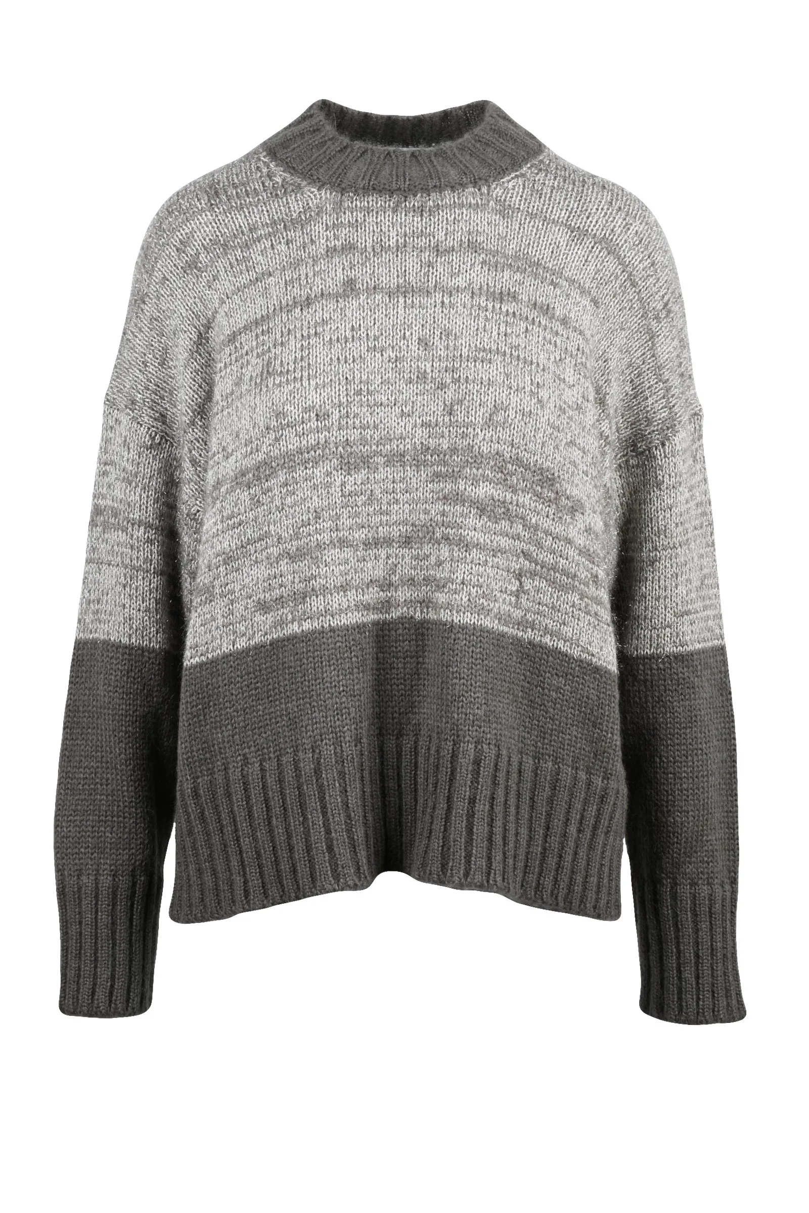 Maglione Girocollo Lamé Beige