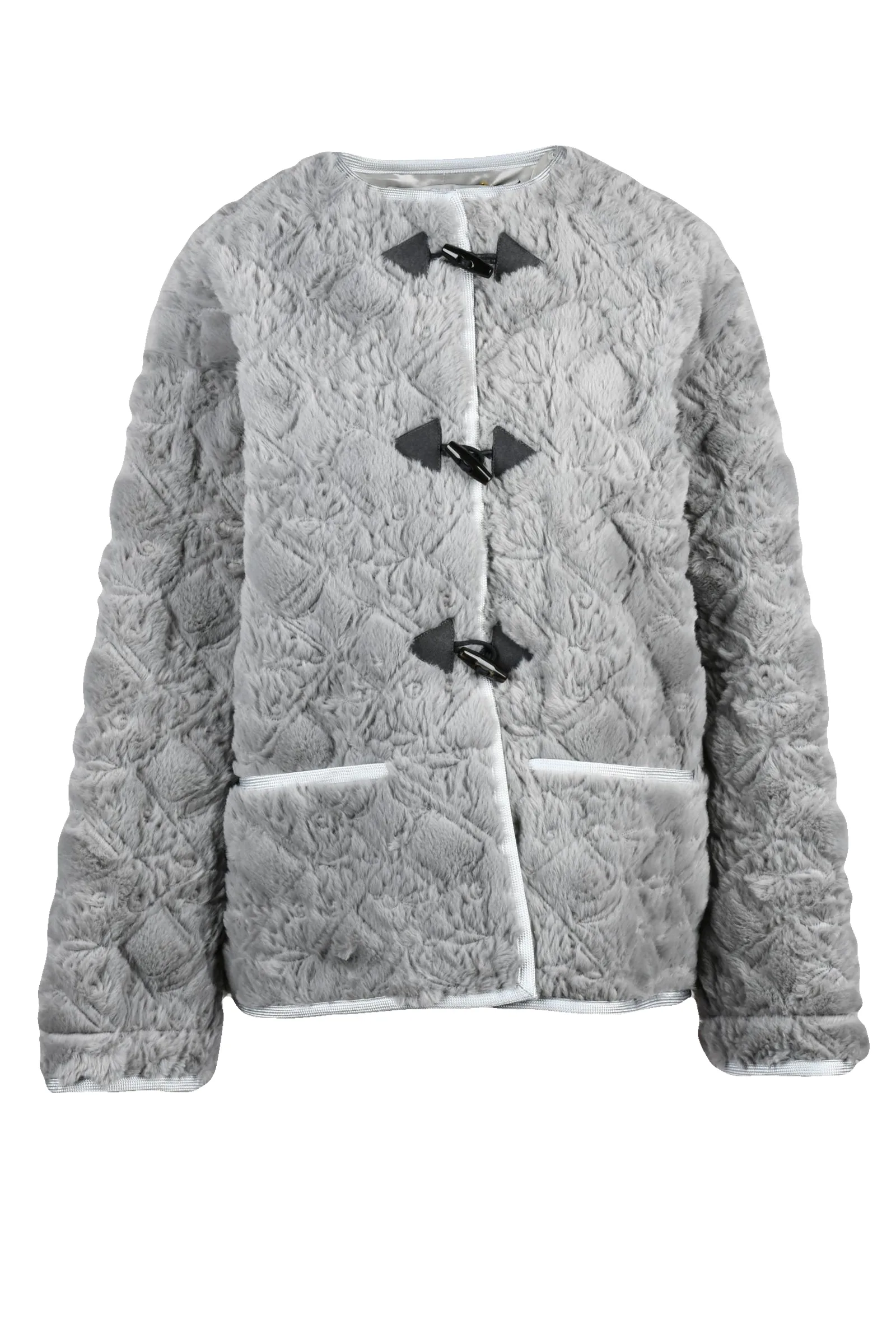 Giubbino Peluche Grigio