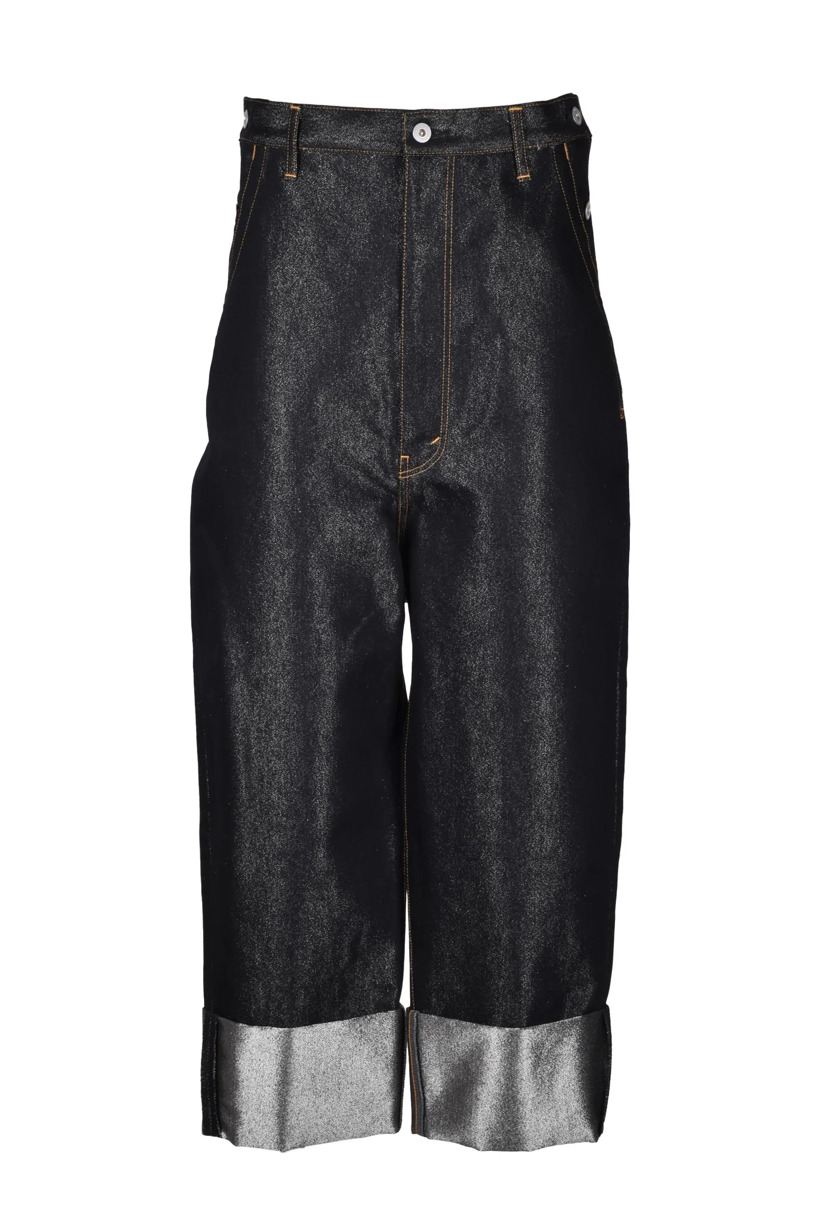 Jeans Harem Lamé Blu