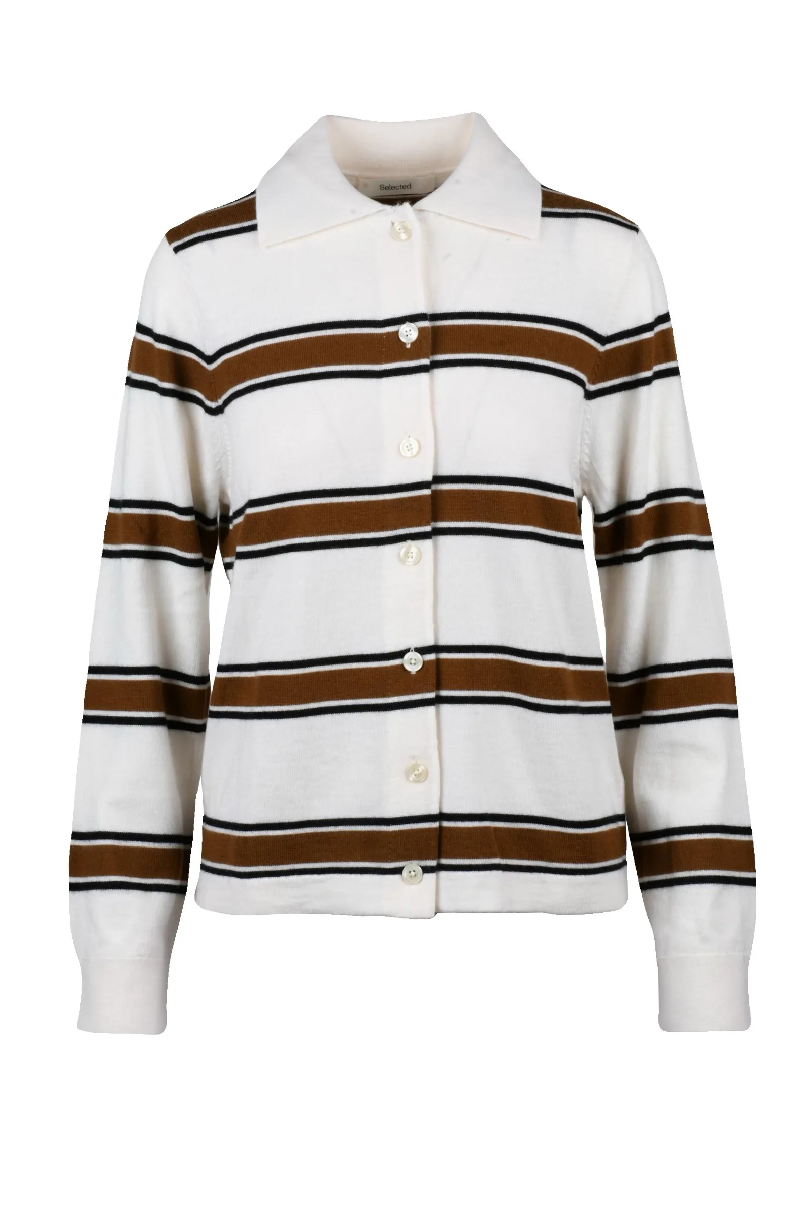 Polo in Maglia Beige