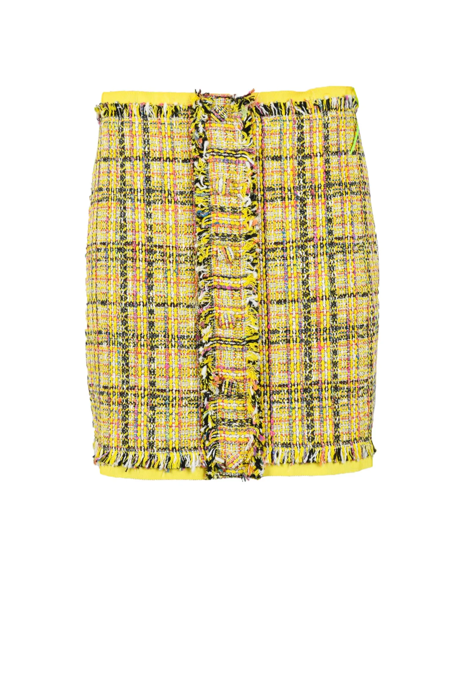 Gonna Mini in Bouclè Giallo