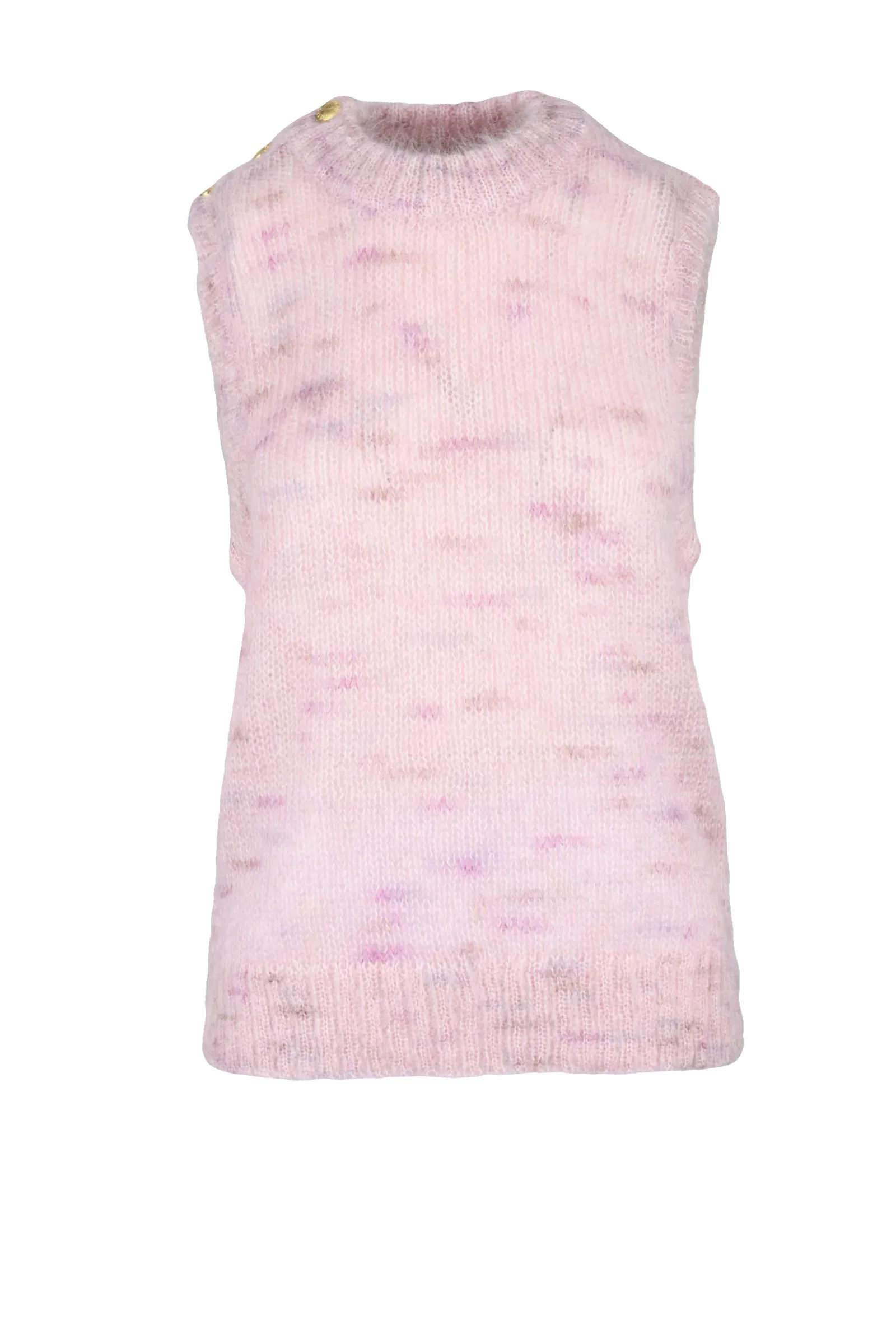 Gilet in Maglia Rosa