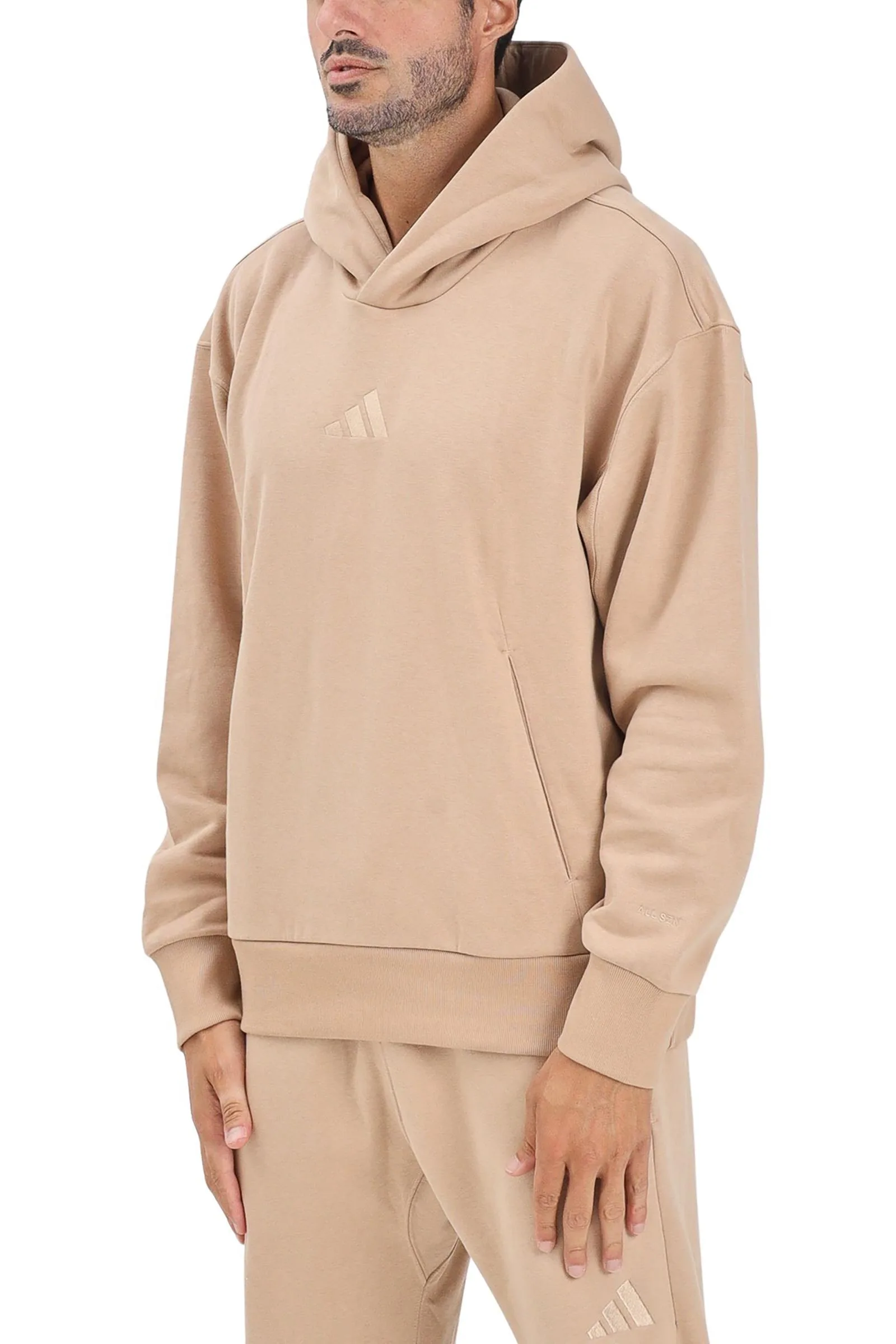 Felpa con Cappuccio Beige