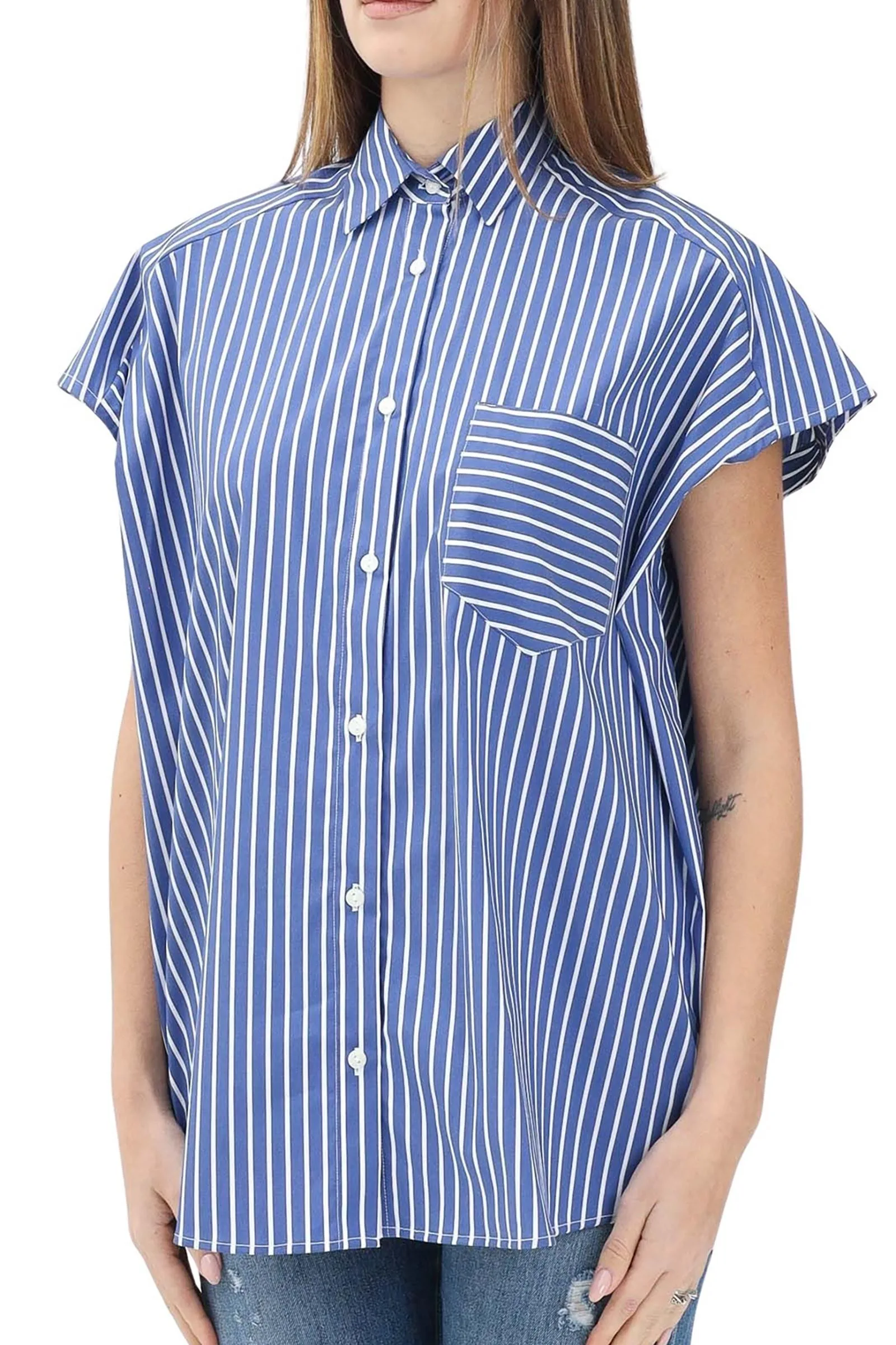 Camicia Oversize Blu