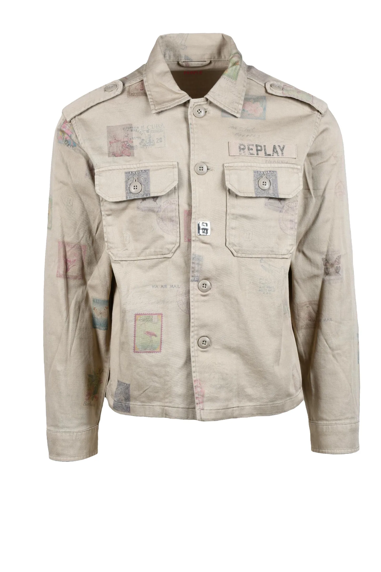 Camicia Militare Beige