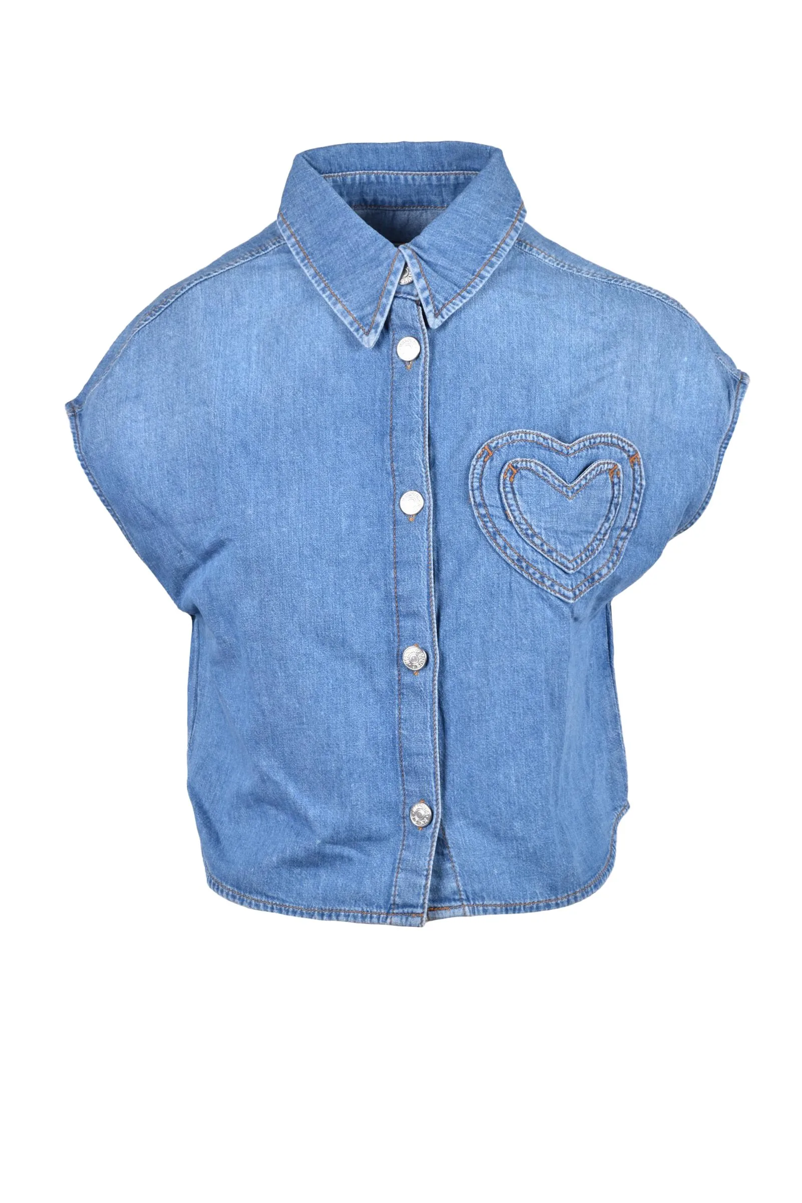Camicia Corta Blu