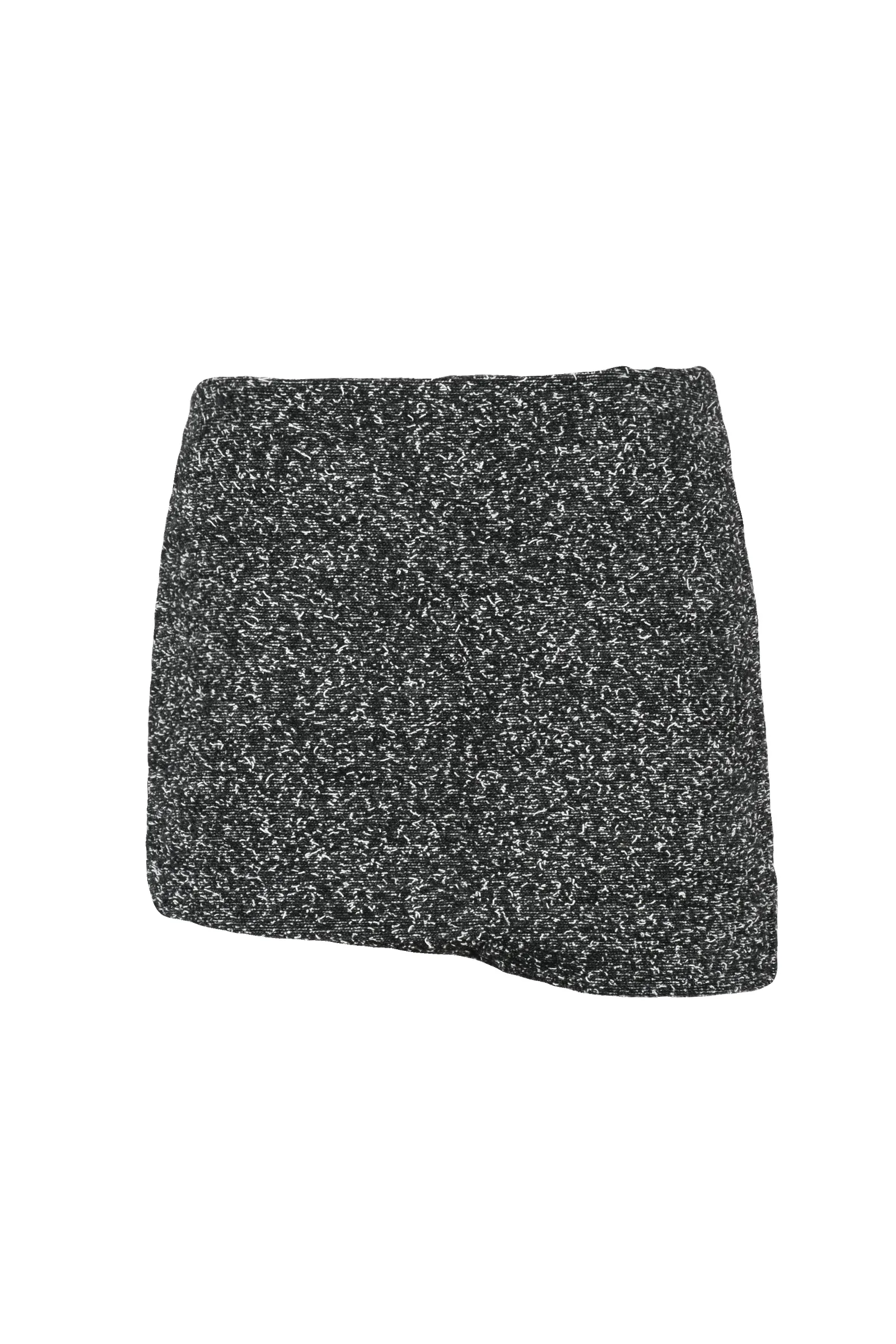 Gonna mini in tweed Nero