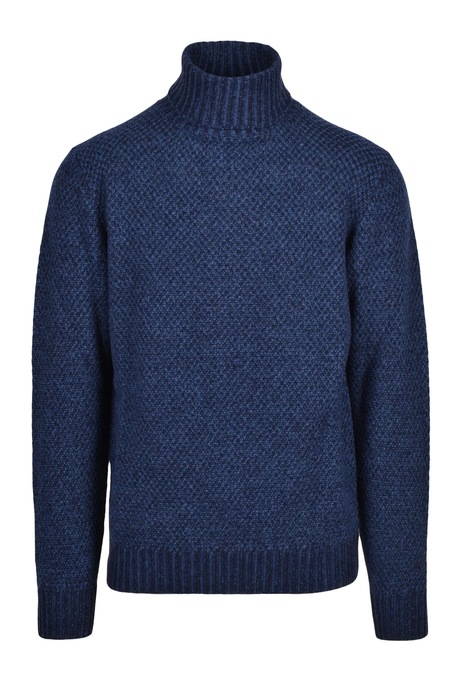 Maglione Collo Alto Blu