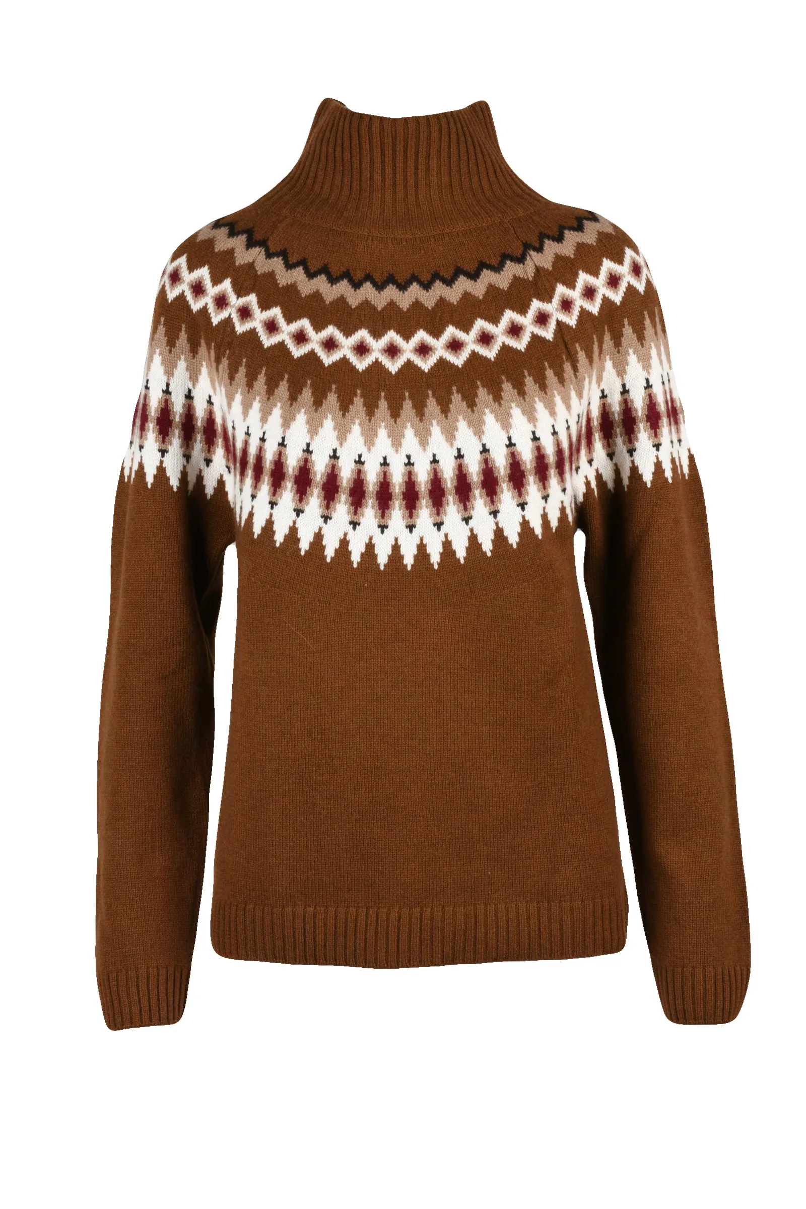 Maglione lupetto Marrone