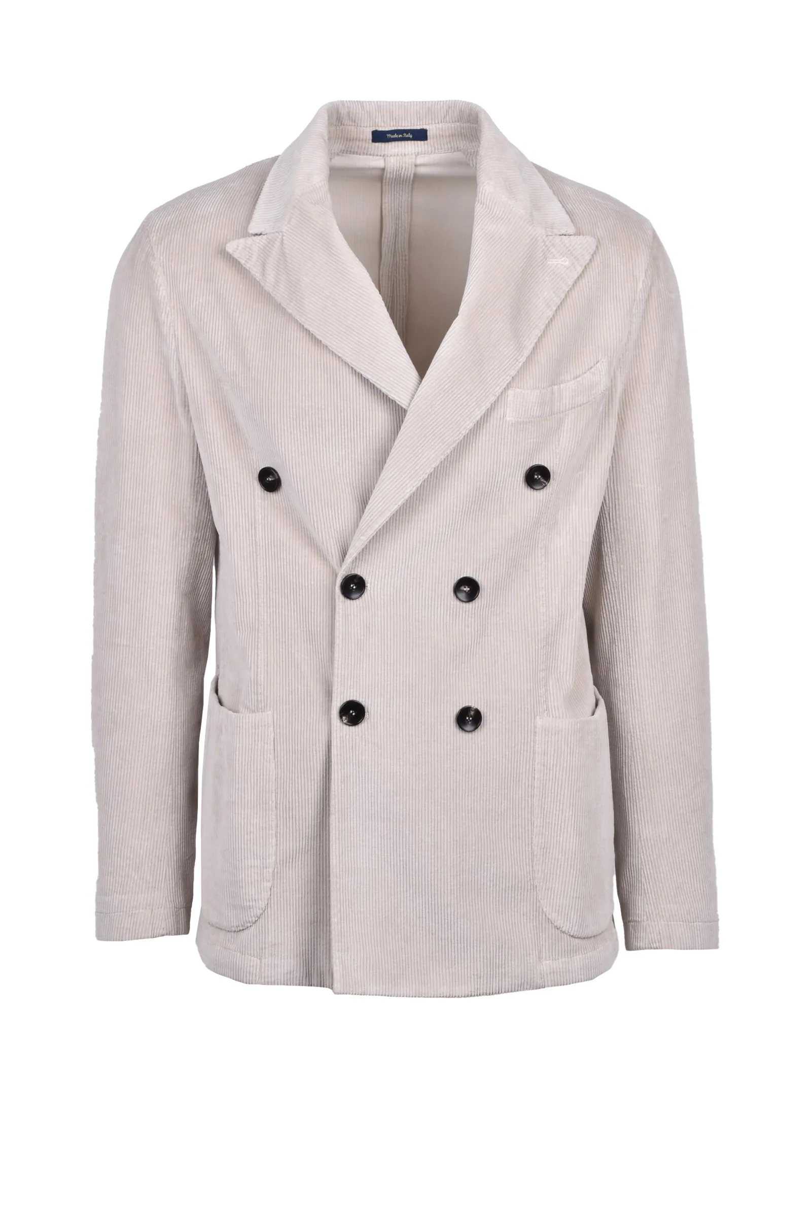 Fbte Giacca Doppiopetto in Velluto Beige