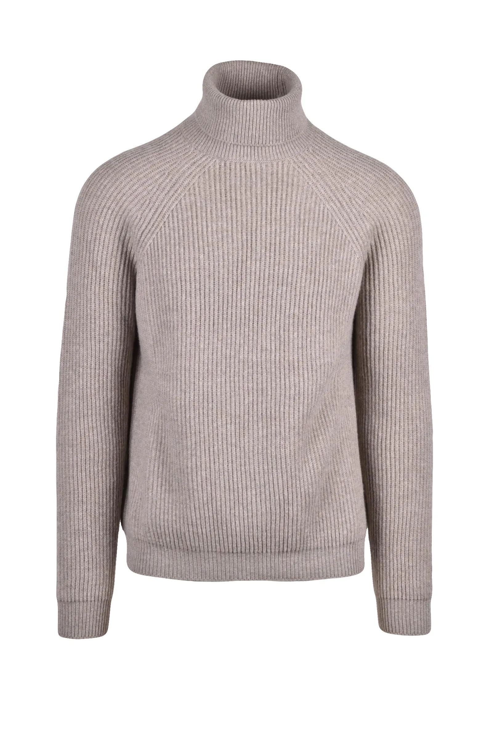 Maglione Collo Alto Beige
