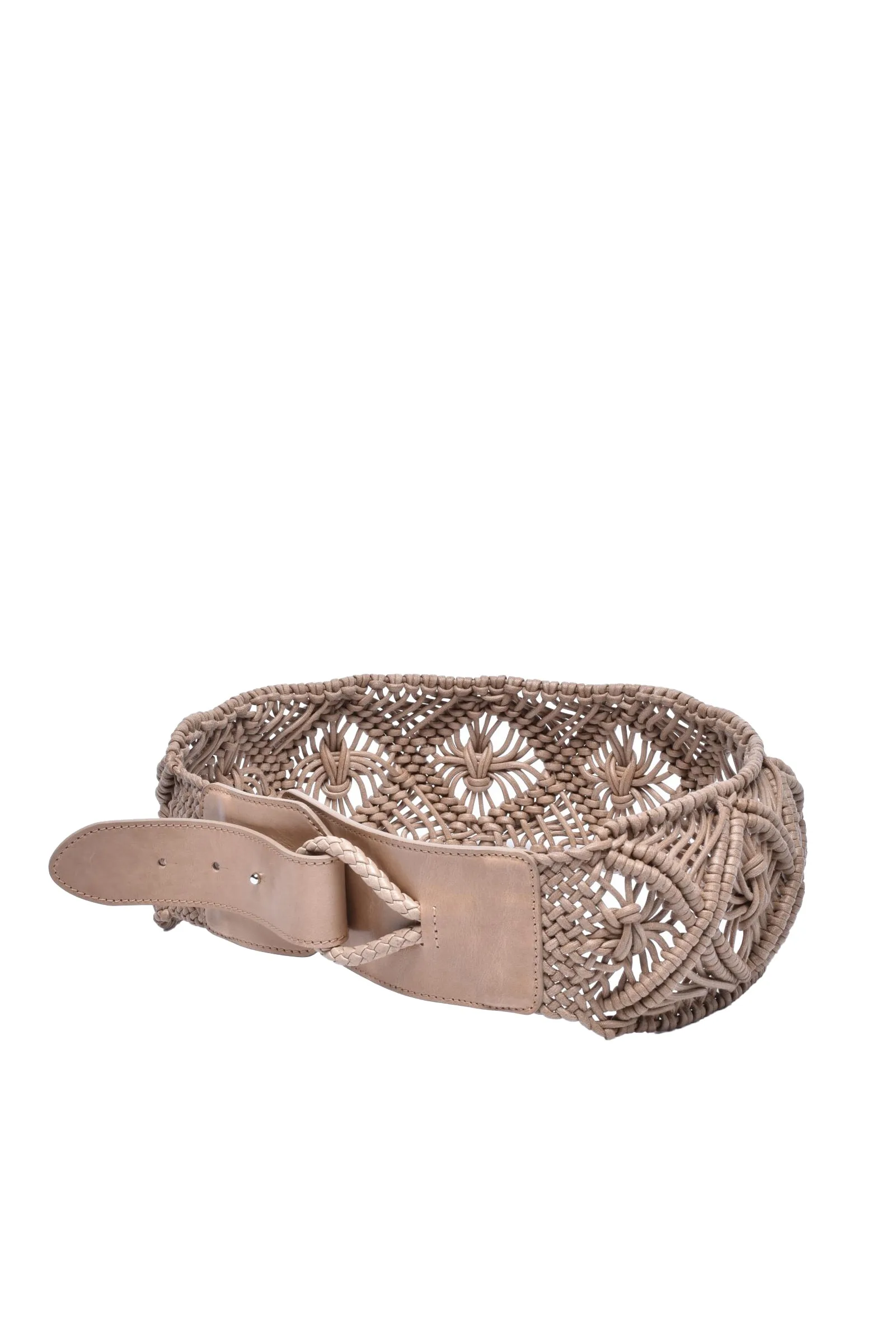 Cintura in Pelle Beige