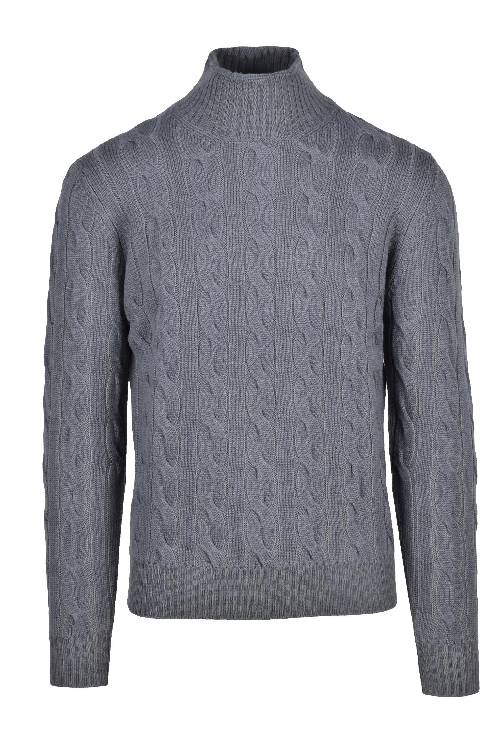 Maglione a Trecce Grigio