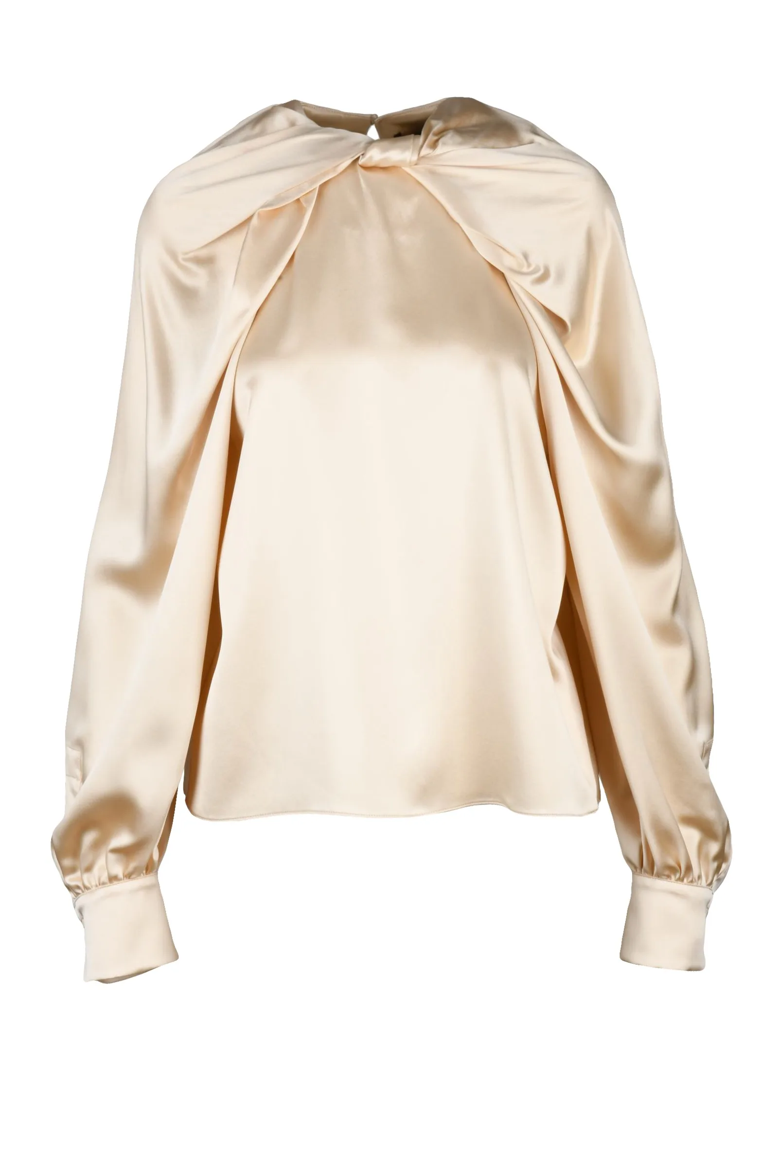 Blusa in Seta Beige