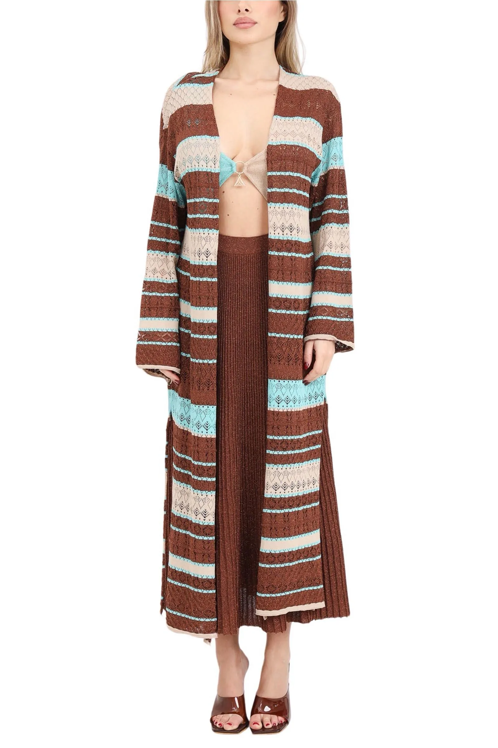Cardigan Marrone