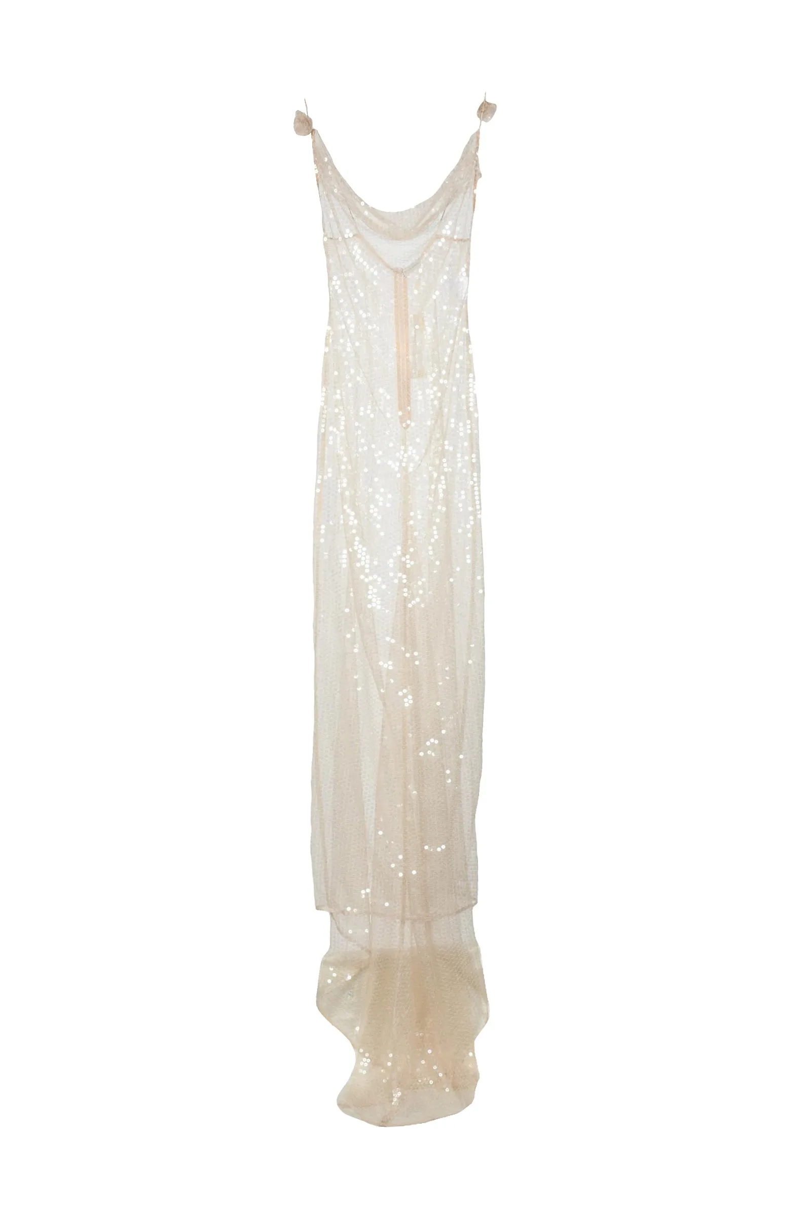 Abito Lungo in Voile Beige