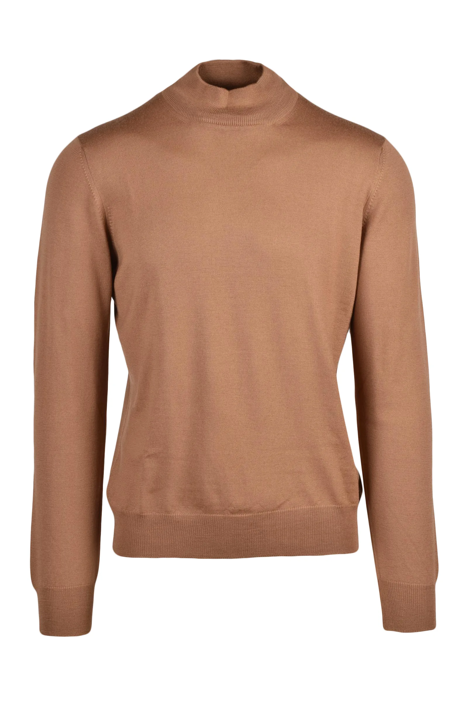 Pull à col roulé marron