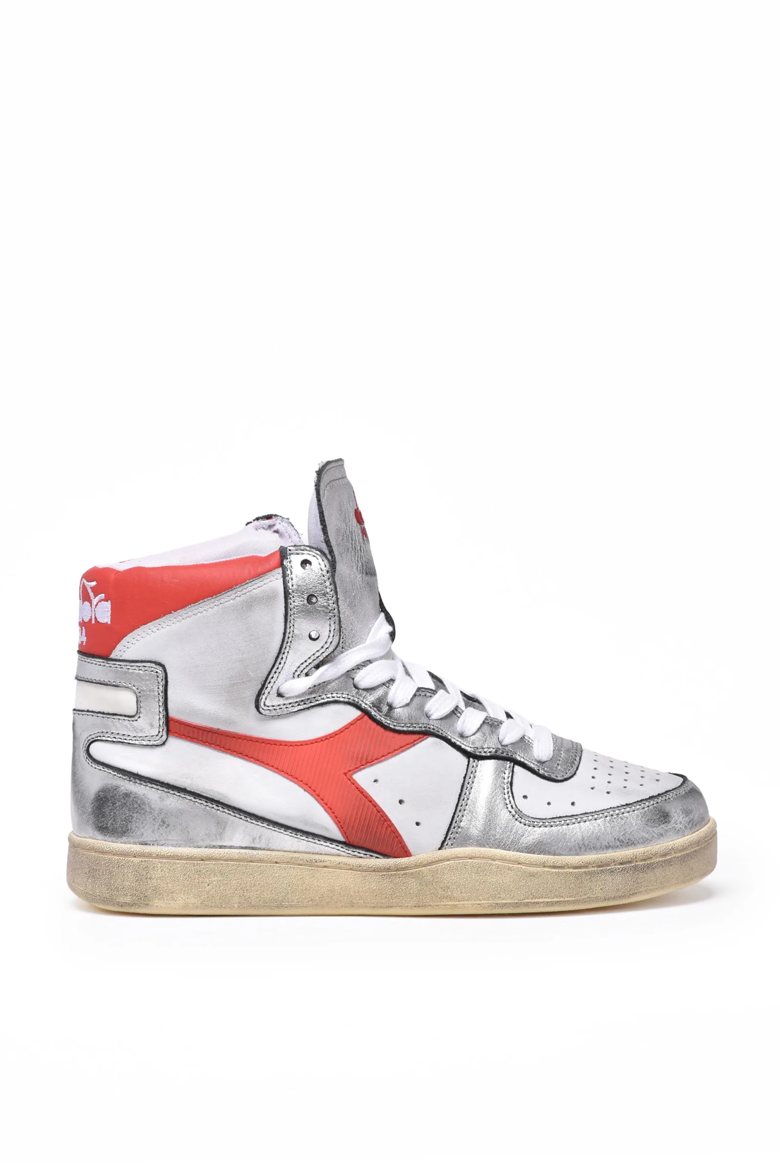 Sneakers Basket Metal Mix Used Blu